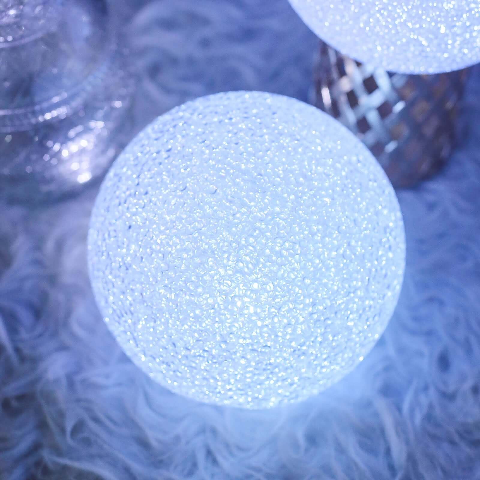 1 LED Ball Light Centerpiece 10" - Color Changing Battery Operated Light Globe