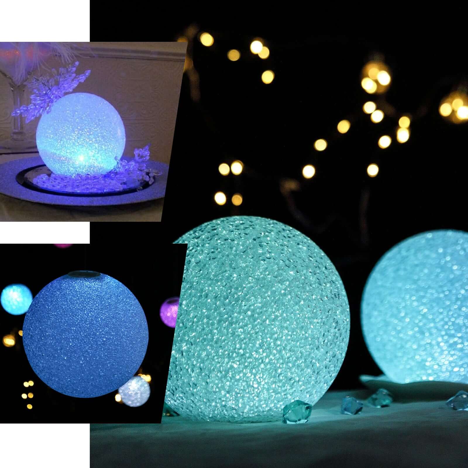 1 LED Ball Light Centerpiece 10" - Color Changing Battery Operated Light Globe - Image 5