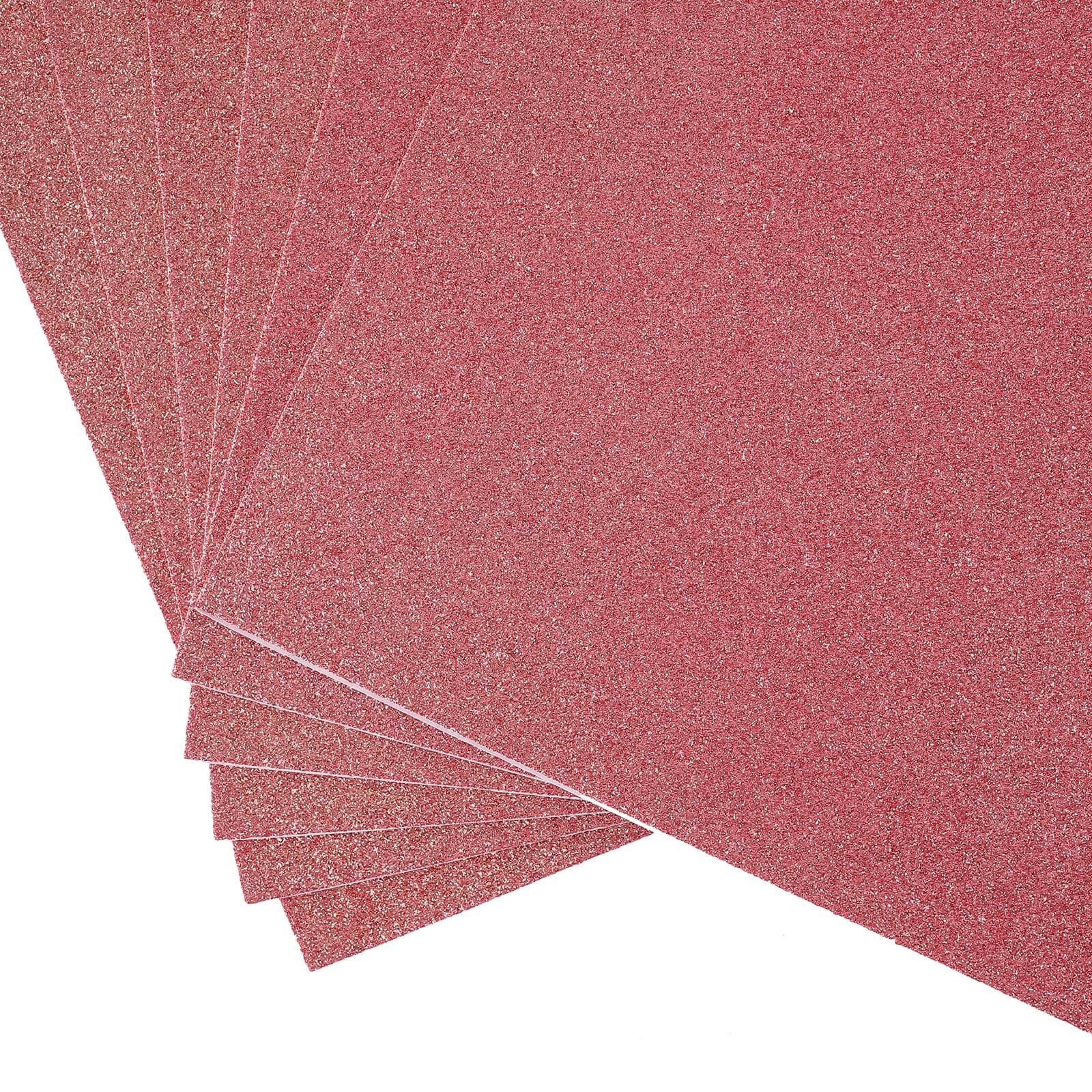 10 Pack Self-Adhesive Glitter DIY Craft Foam Sheets - Rose Gold 12"x10" - Image 20