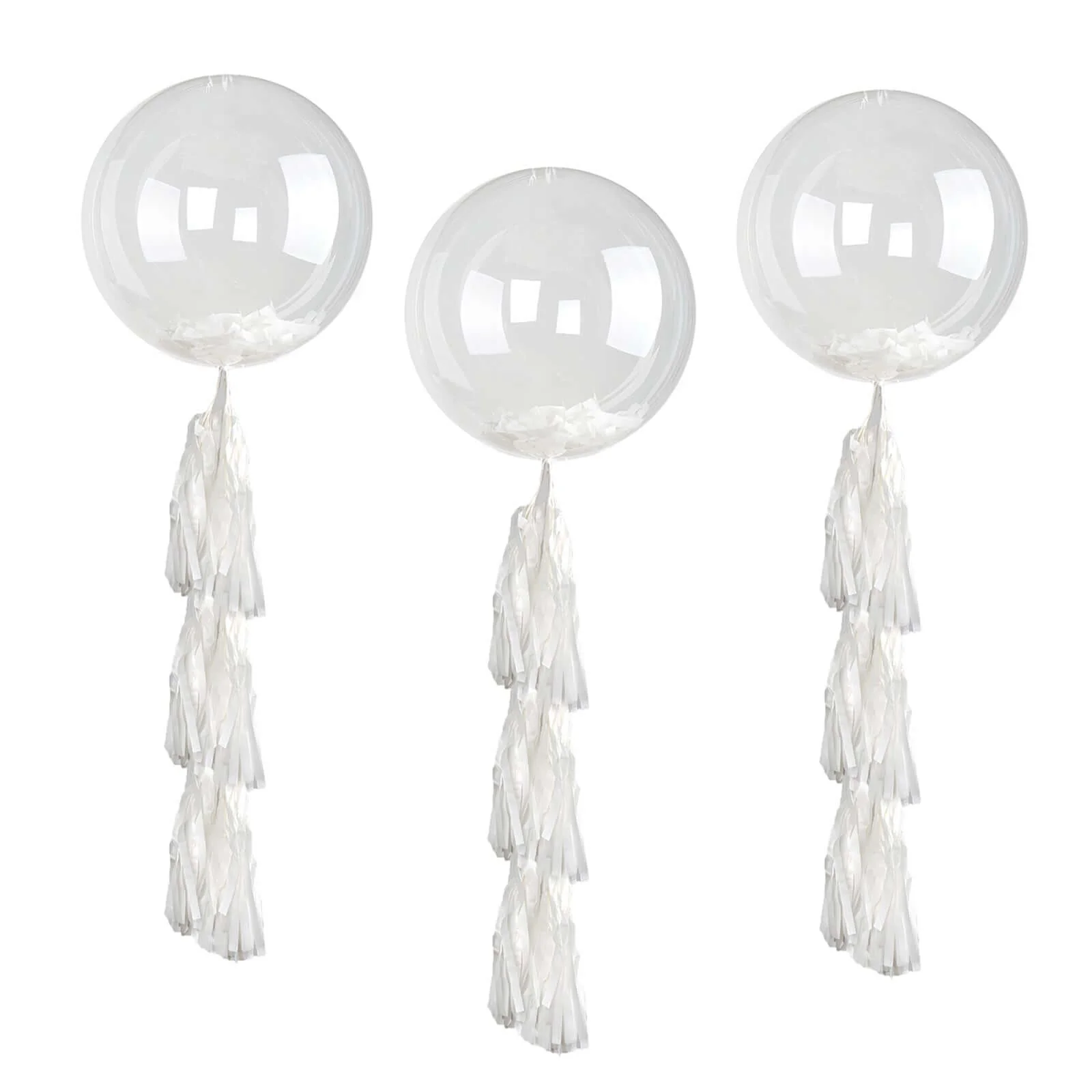 10 Pack Clear Fully Transparent PVC Helium/Air Bubble Balloons 16" - Image 8