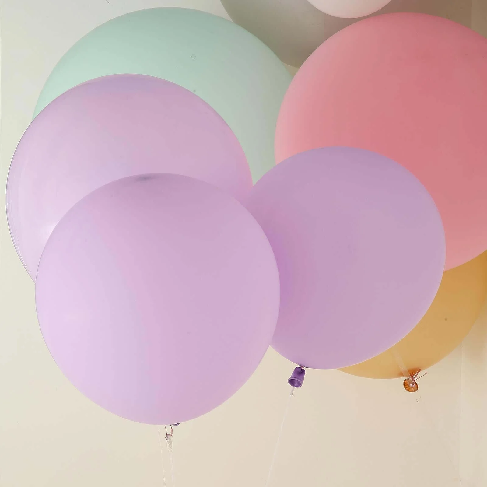 10 Pack Matte Pastel Lavender Lilac Helium or Air Latex Party Balloons 18" - Image 13