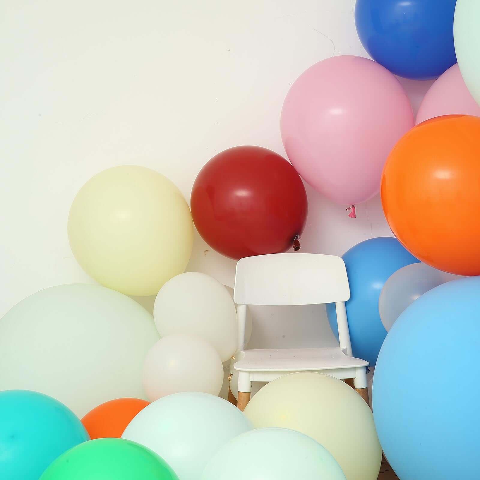 10 Pack Matte Pastel Mint Helium or Air Latex Party Balloons 18" - Image 9
