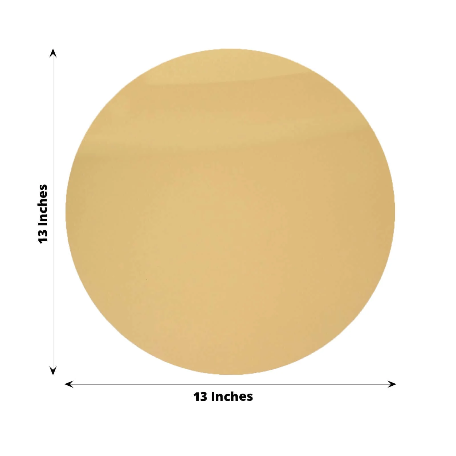 10-Pack Acrylic Charger Plates 13" Round Gold Mirror - Lightweight Decorative Dining Plates - Image 3