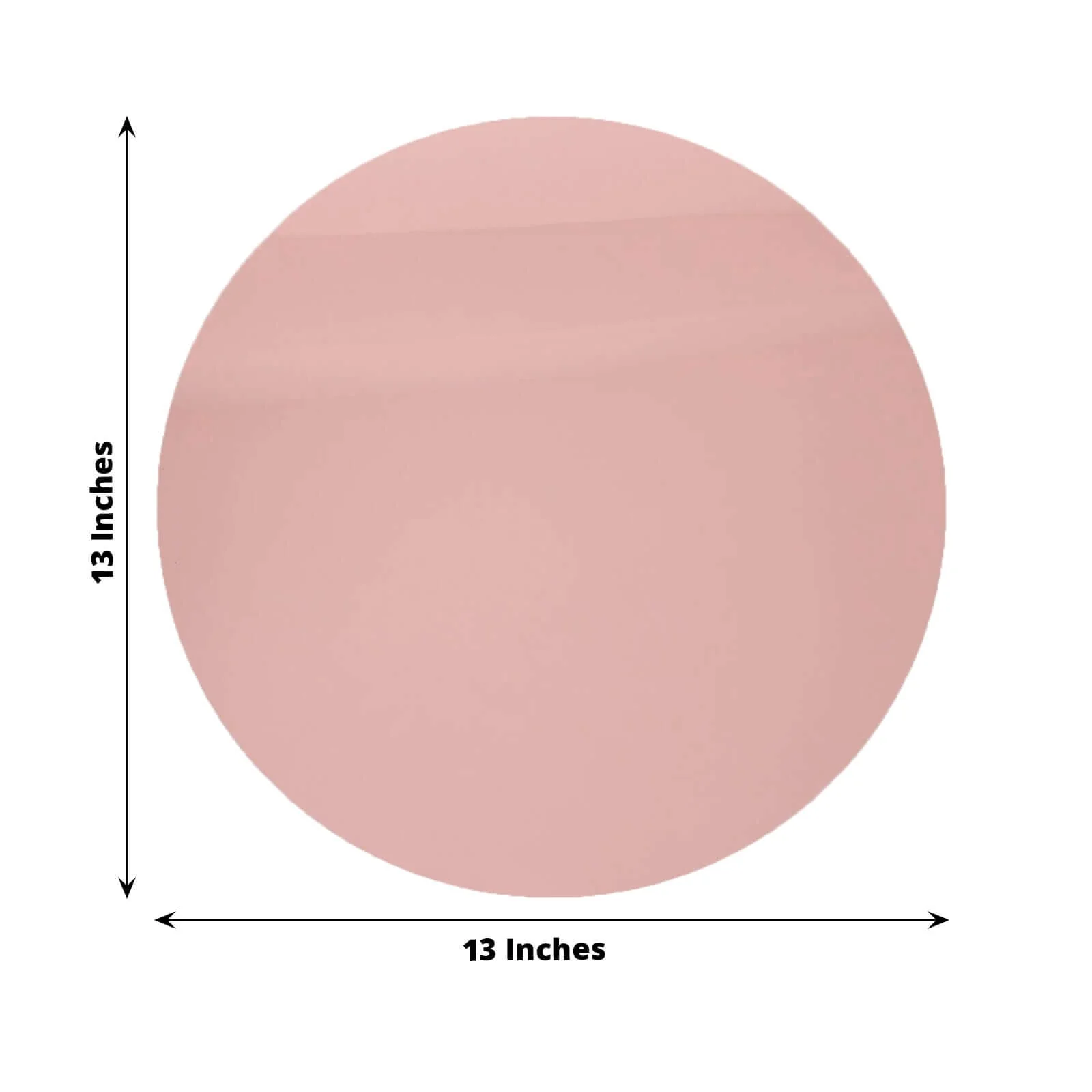 10-Pack Acrylic Charger Plates 13" Round Rose Gold Mirror - Lightweight Dining Plates - Image 3