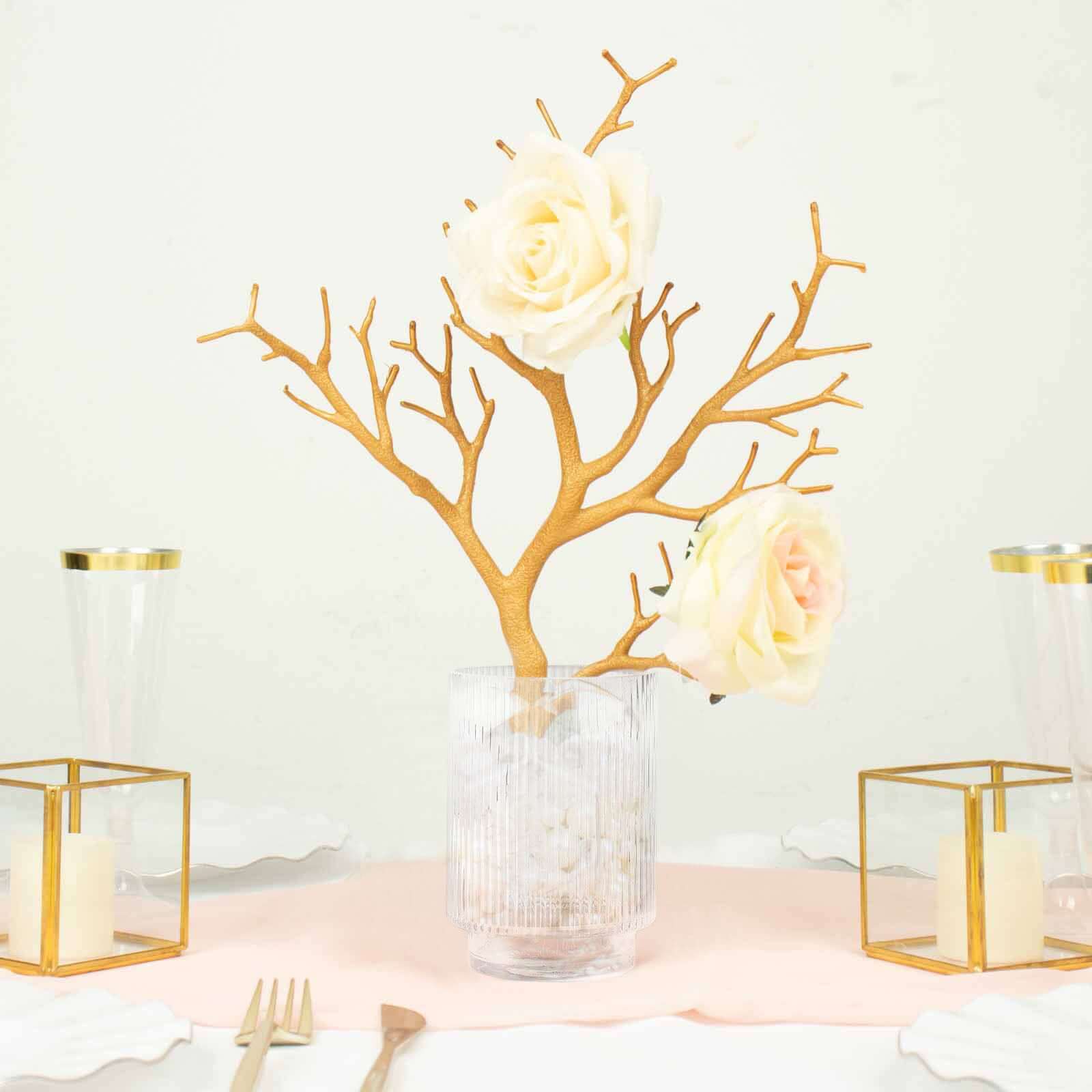 10-Pack Artificial Manzanita Tree Branch 14" Metallic Gold - Image 19