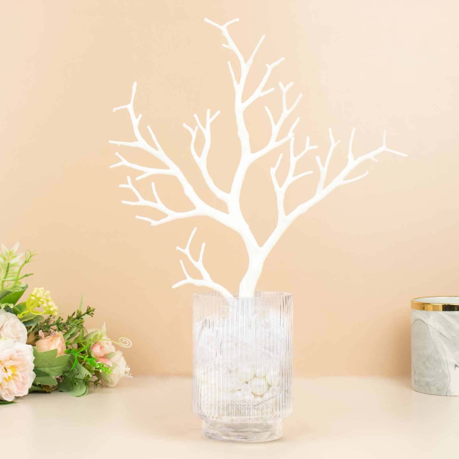 10-Pack Artificial Manzanita Tree Branch 14" White - Image 9