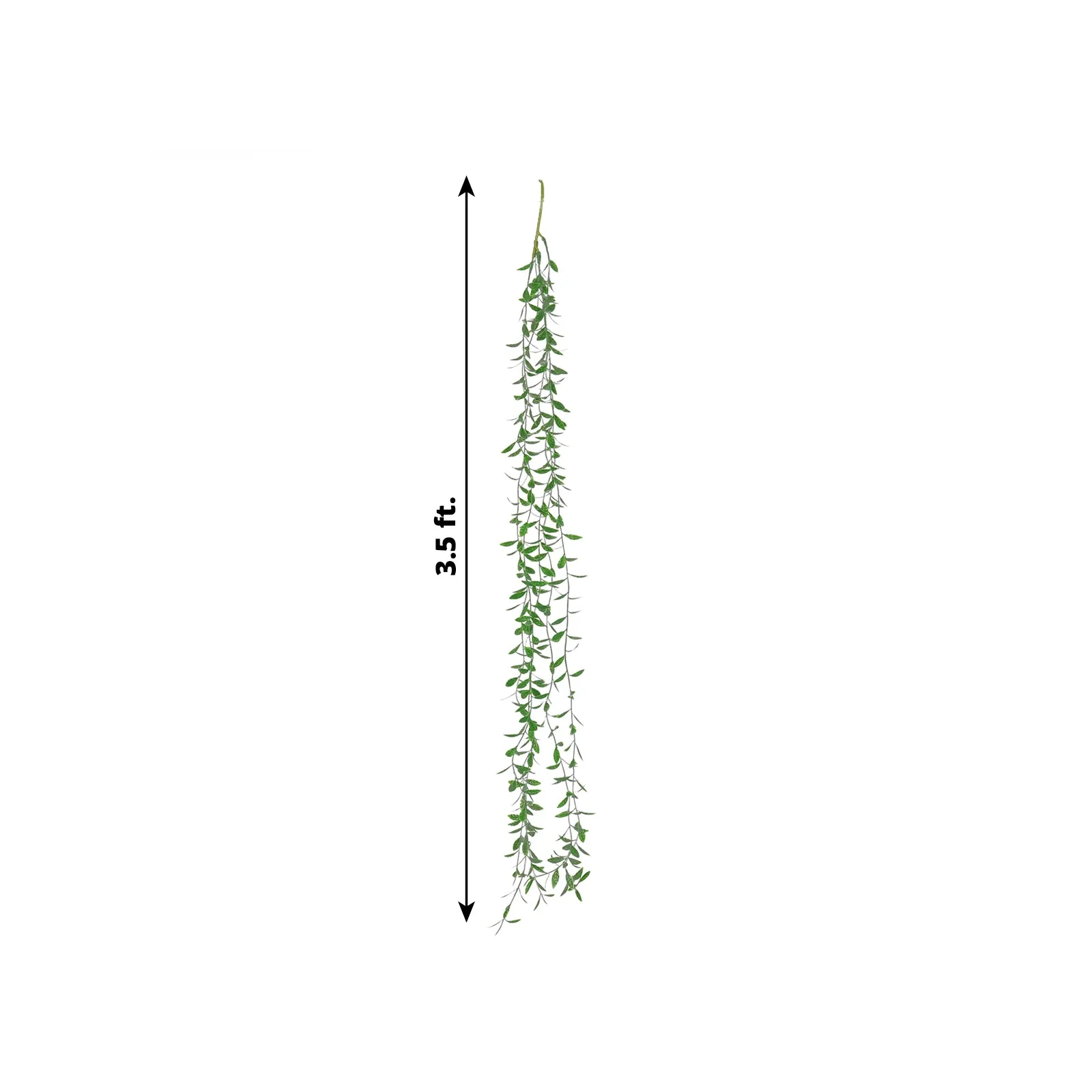 10 Pack Artificial Weeping Willow Leaves Hanging Vines with Stems, Fake Ivy Greenery Garland for Backdrop Wall Decor - 3.5ft - Image 2