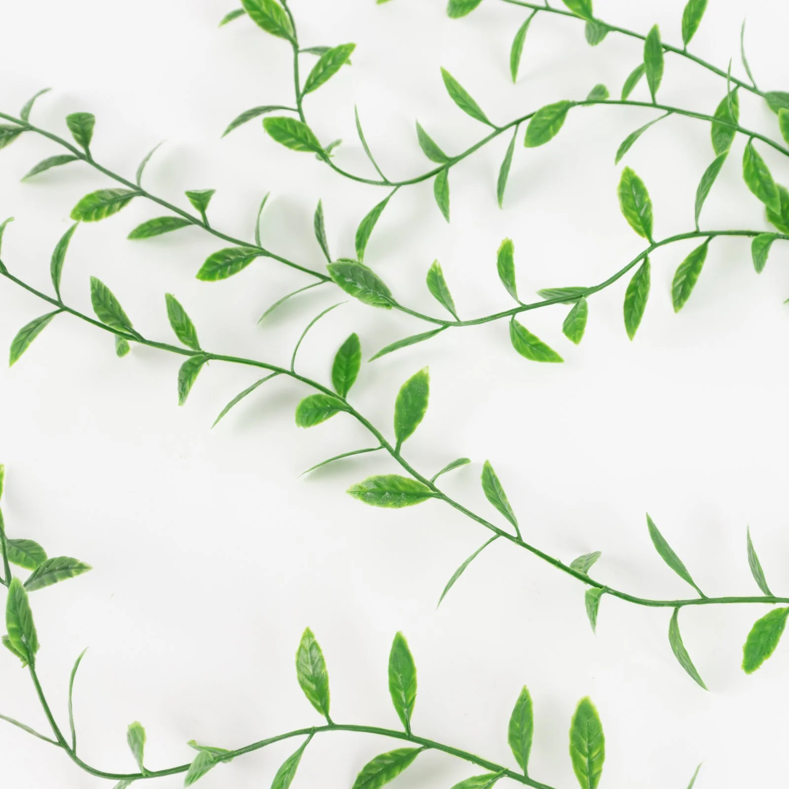 10 Pack Artificial Weeping Willow Leaves Hanging Vines with Stems, Fake Ivy Greenery Garland for Backdrop Wall Decor - 3.5ft - Image 7