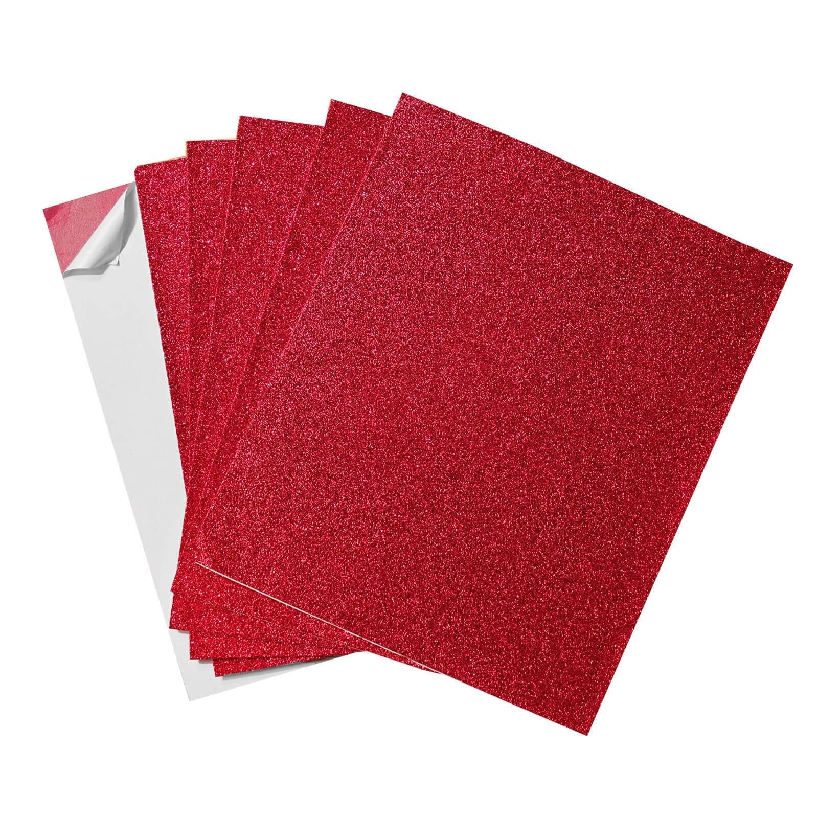 10 Pack Burgundy Self-Adhesive Glitter DIY Craft Foam Sheets 12"x10" - Image 20