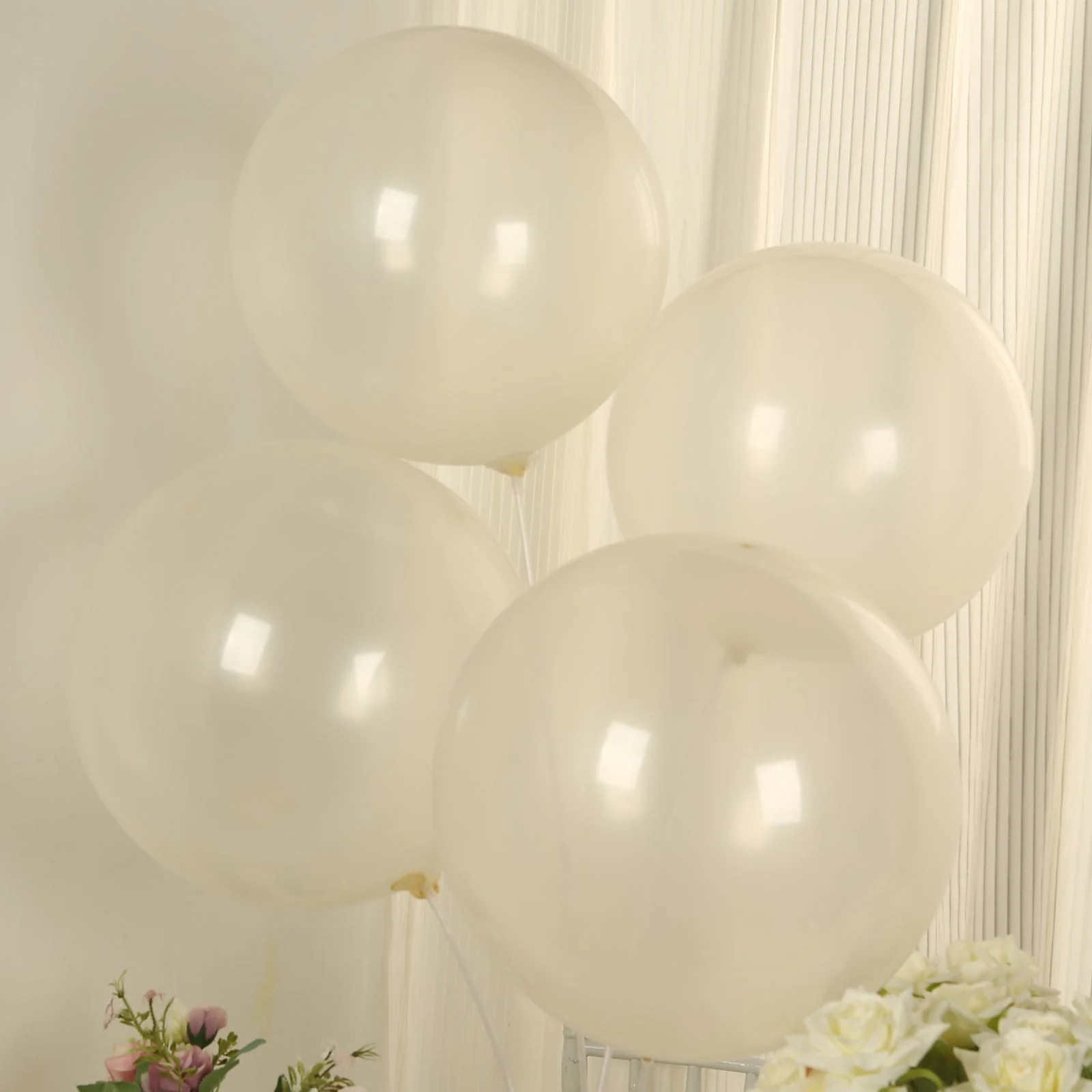10 Pack Clear Biodegradable Balloons, Eco-friendly Thickened Extra Strong Latex Helium Party Balloons - 18" - Image 5