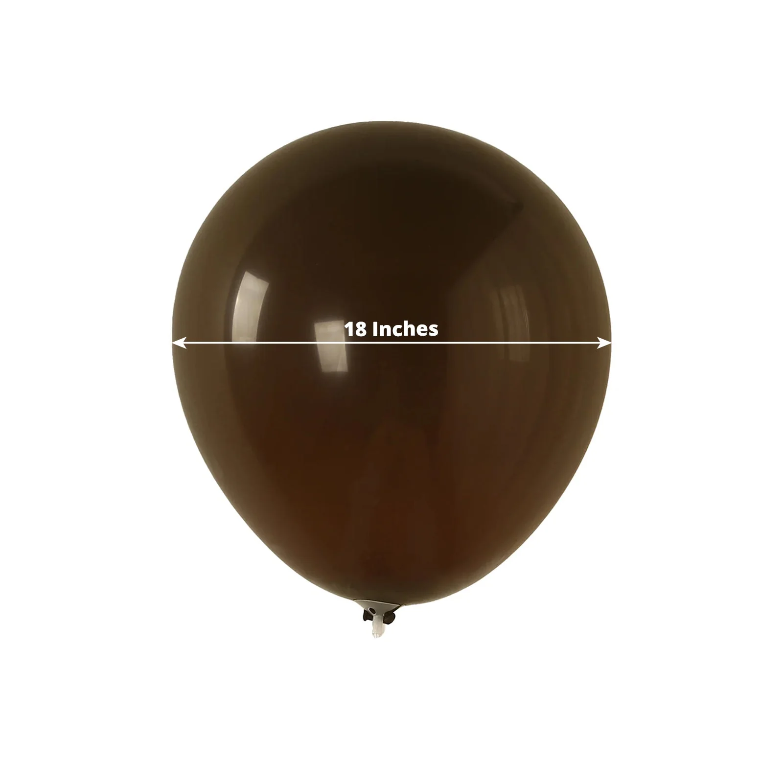 10 Pack Matte Pastel Cinnamon Brown Biodegradable Balloons, Round Eco-friendly Thick Latex Party Balloons - 18" - Image 3