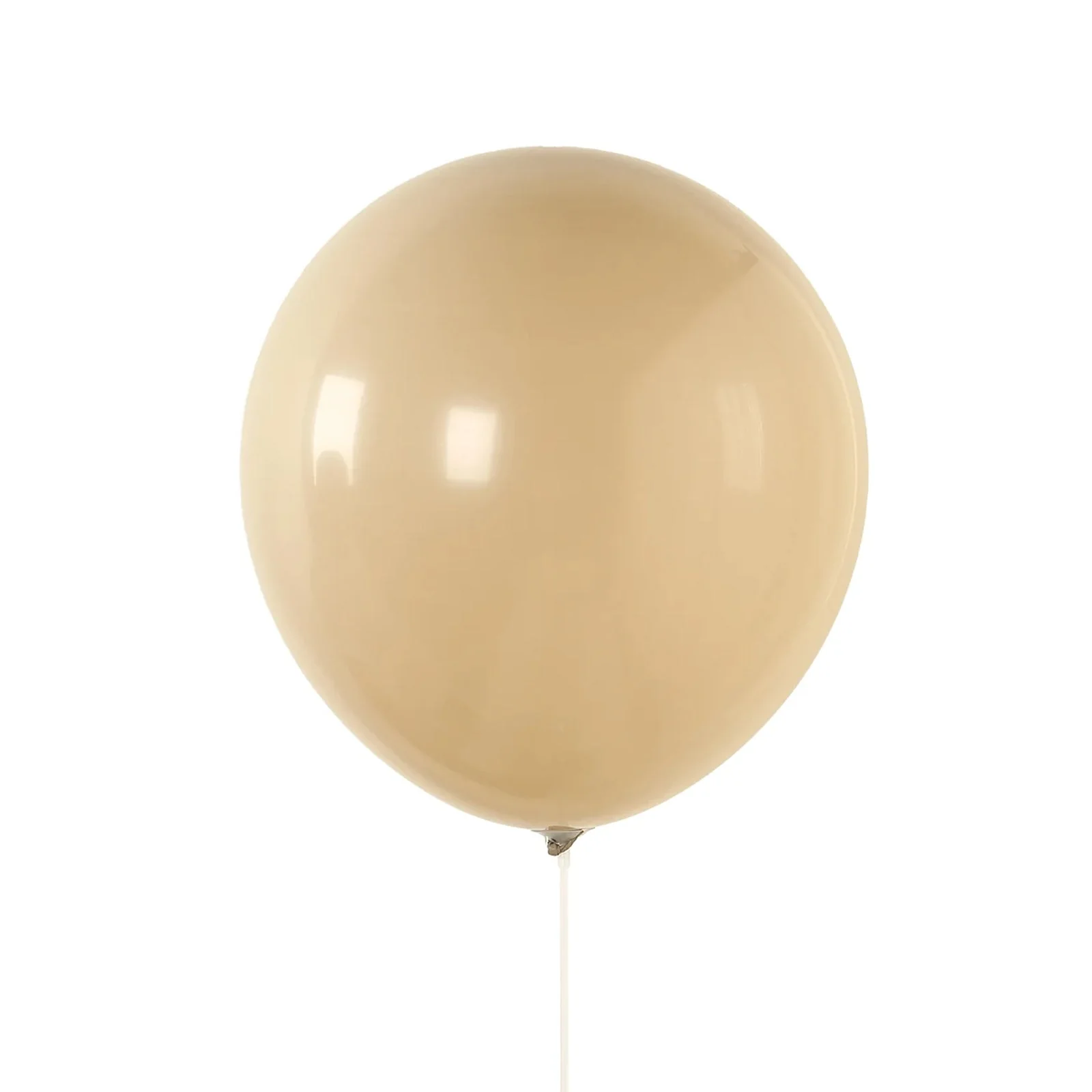 10 Pack Matte Pastel Taupe Biodegradable Balloons, Round Eco-friendly Thick Latex Party Balloons - 18" - Image 7