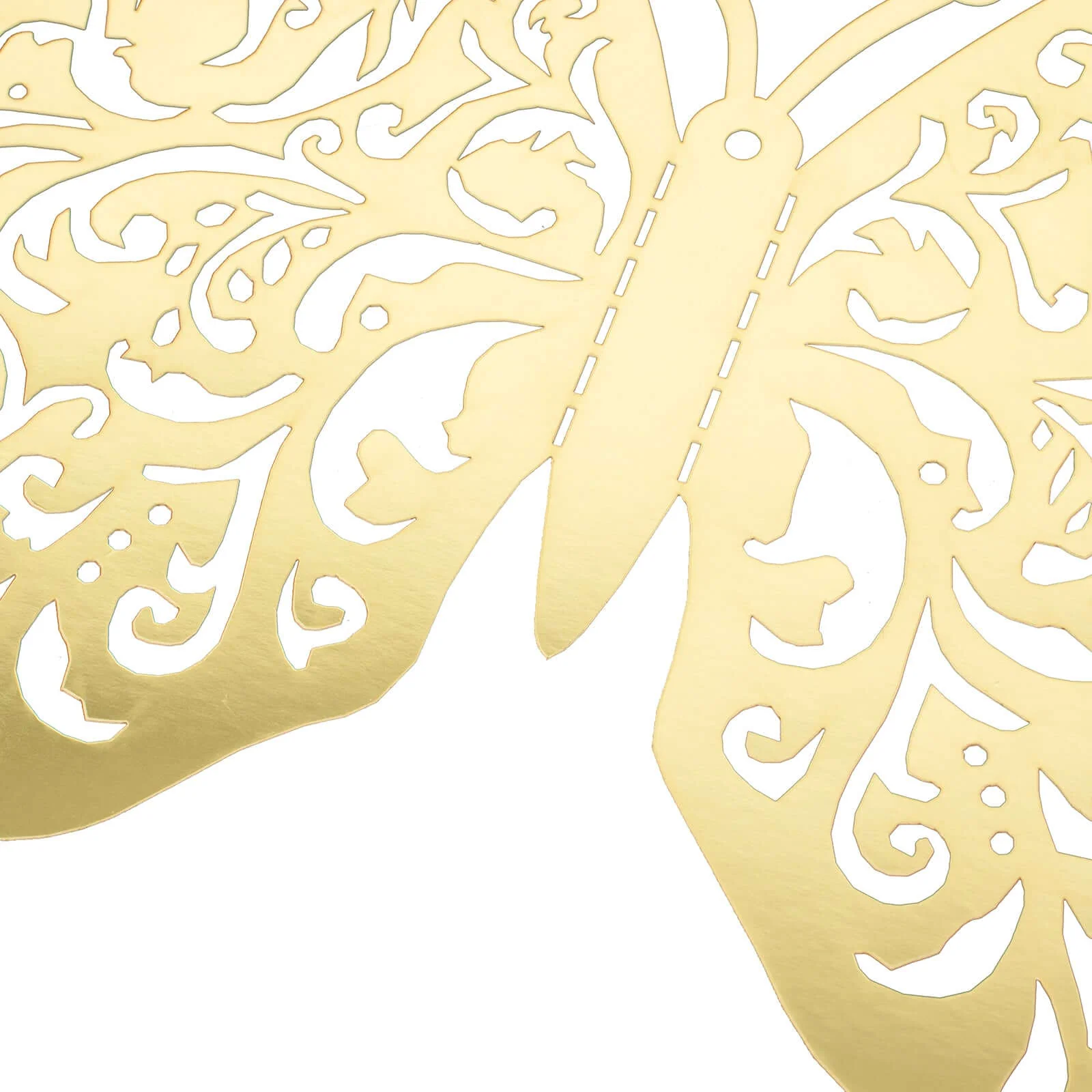 10 Pack Metallic Gold Foil Large 3D Butterfly Wall Stickers, Butterfly Paper Charger Placemat - 8"x12" - Image 12