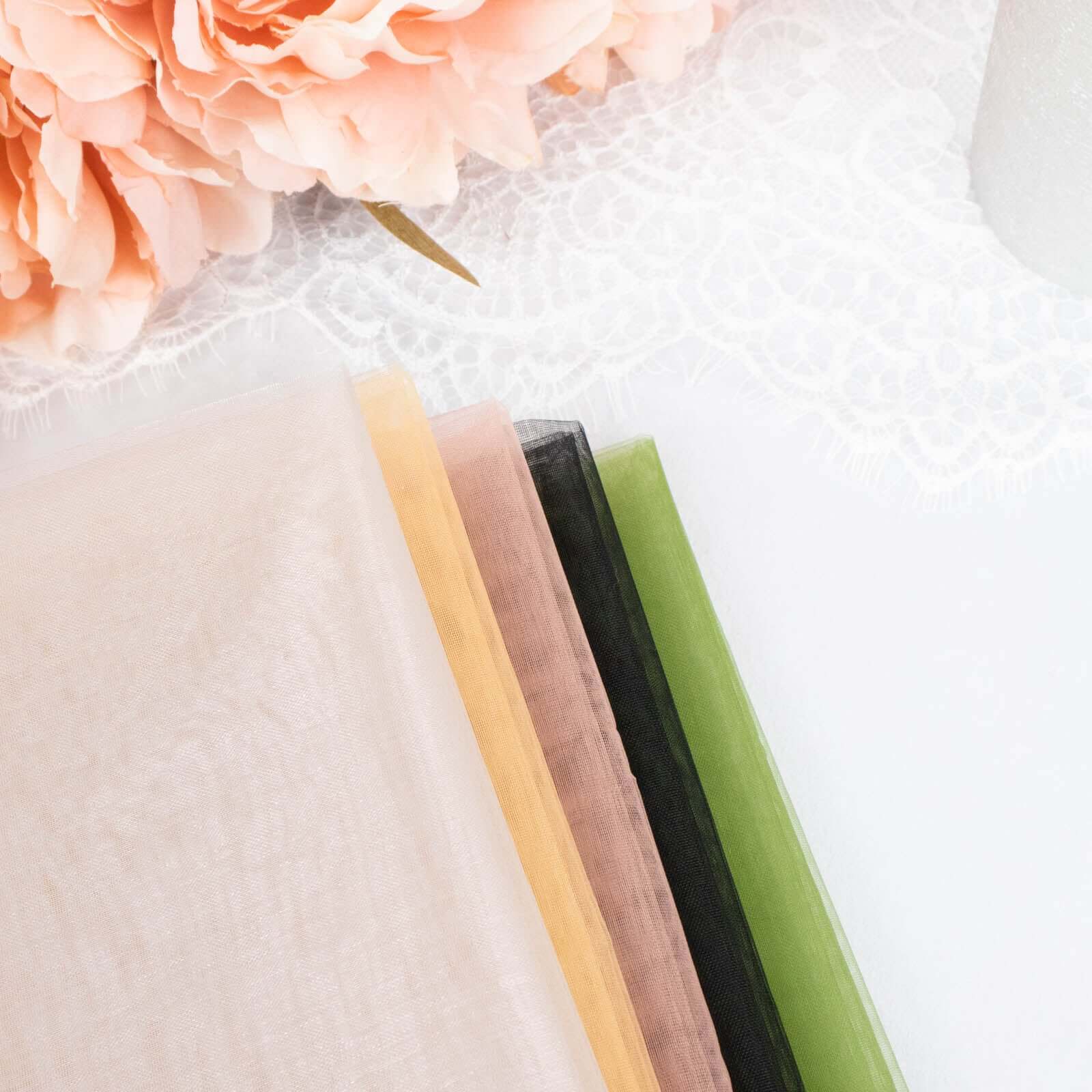 10 Pack Organza Napkins 23"x23" Black - Crisp & Lightweight Sheer Dinner Napkins - Image 14
