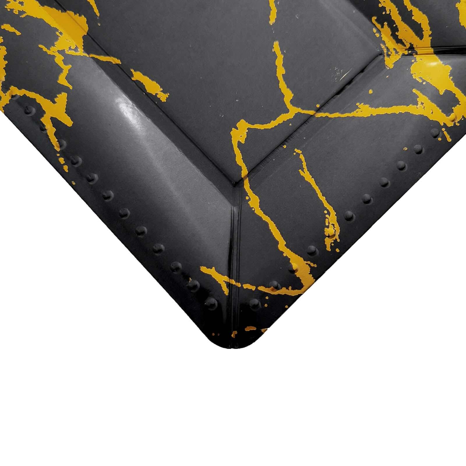 10-Pack Paper Rectangle Serving Trays 16" Black/Gold Marble Design - 1100GSM Heavy Duty Multi-Purpose Disposable Food Platters for All Occasions - Image 12