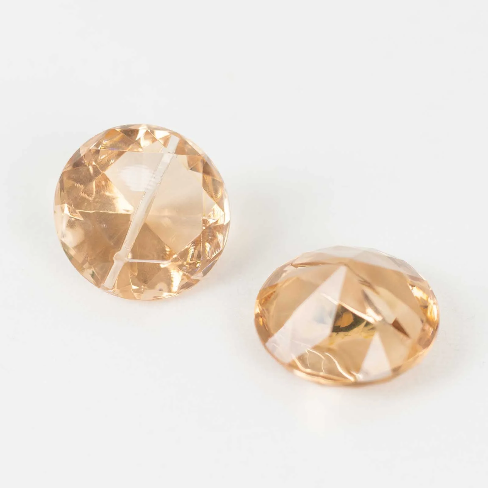 10-Pack Plastic Card Holder Stands 1.75" Diamond Shaped Design Amber Crystal - Wedding Table Place Card Decorations - Image 2