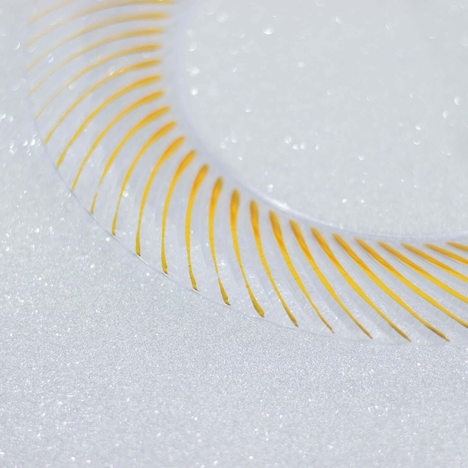 10-Pack Plastic Round Dessert Plates 7" Clear with Gold Swirl Rim - Disposable Salad Plates - Image 15