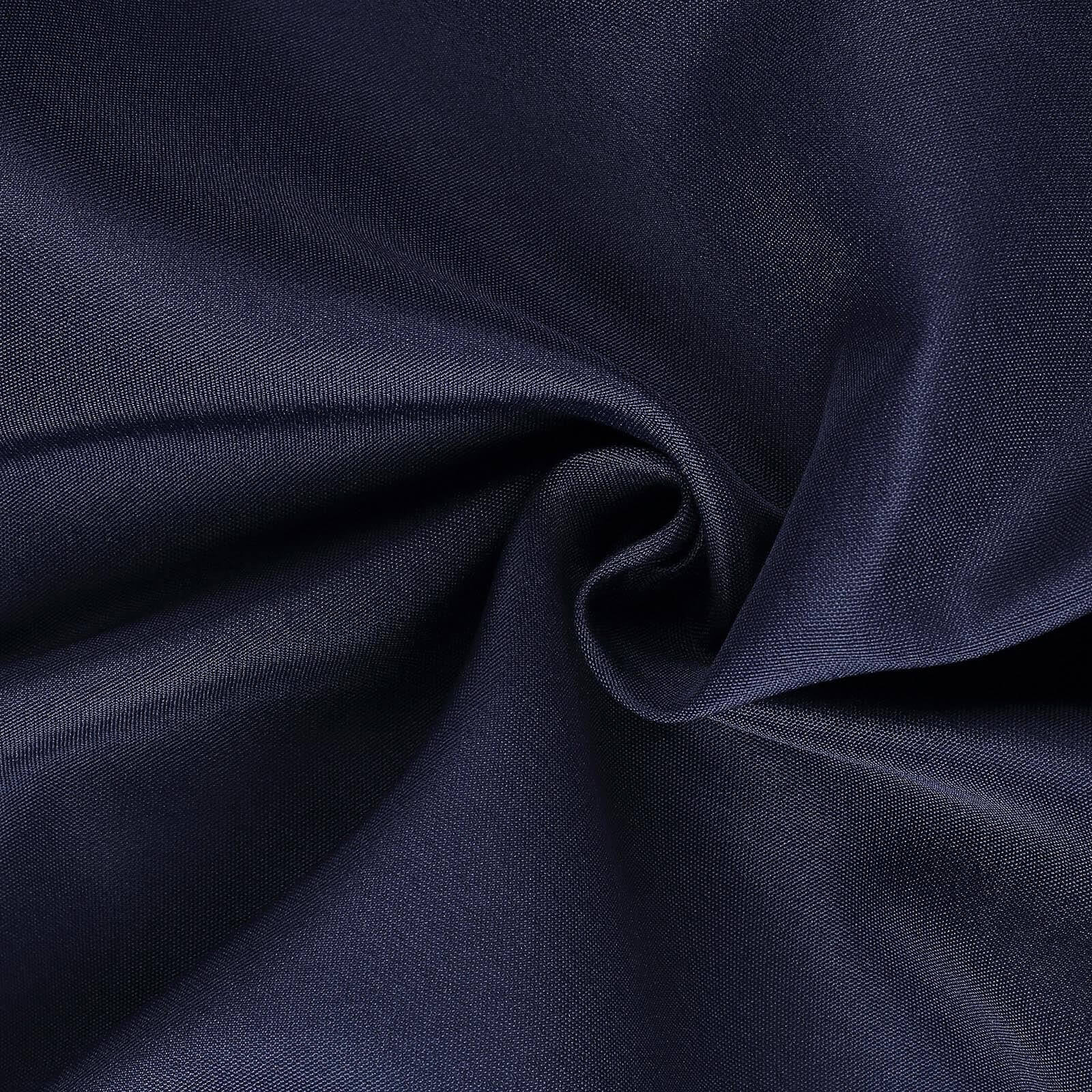 10 Pack Polyester Banquet Chair Covers Navy Blue - Reusable Stain-Resistant Slipcovers - Image 8