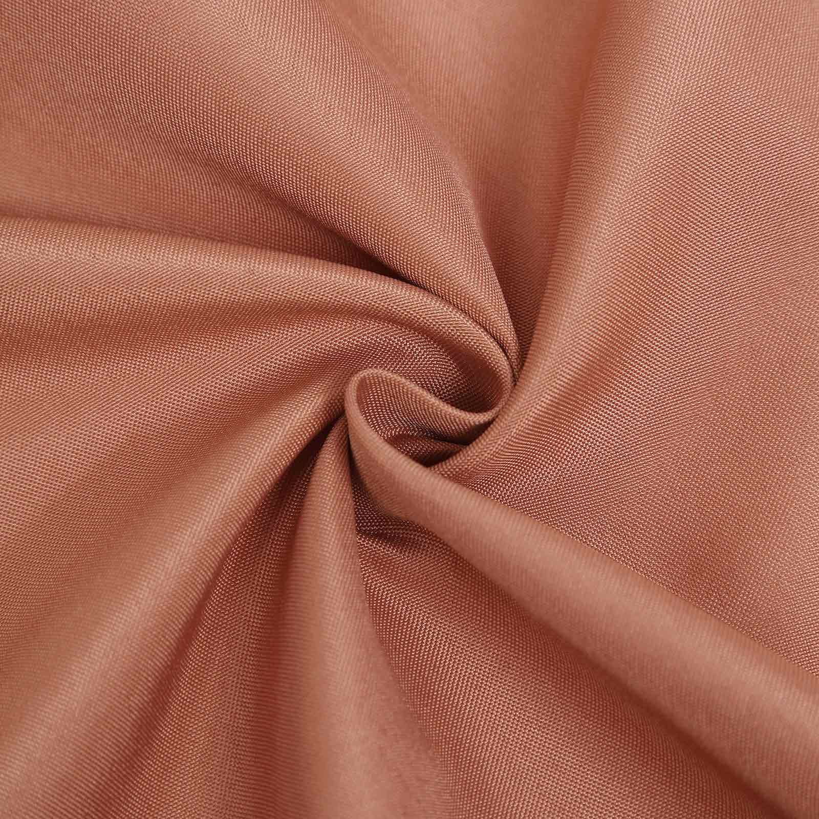 10 Pack Polyester Folding Chair Covers Terracotta (Rust) - Reusable Stain-Resistant Slipcovers - Image 8