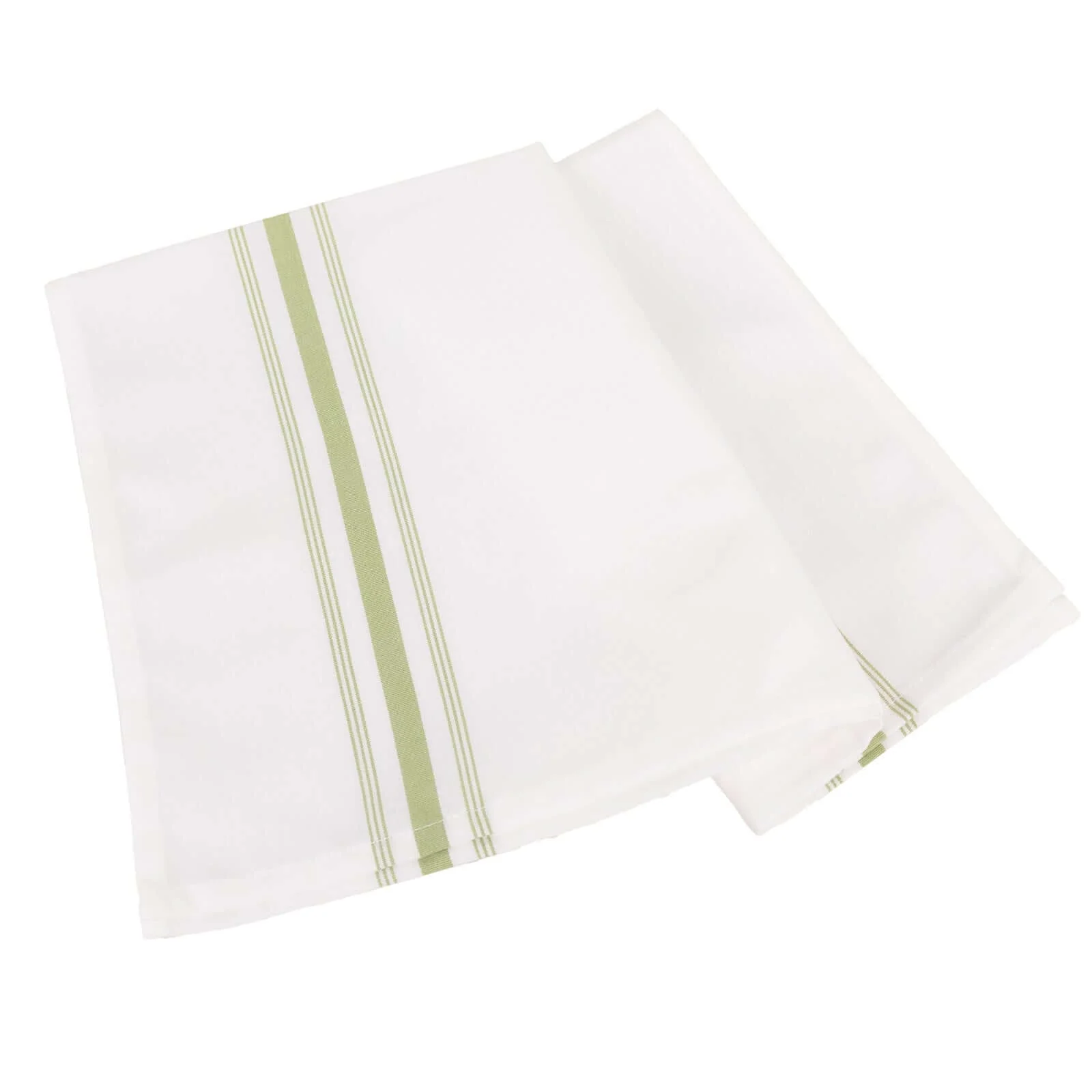 10 Pack Premium Spun Polyester Napkins 18"x22" White/Sage Green Bistro Style - Soft & Highly Durable Dinner Napkins - Image 8