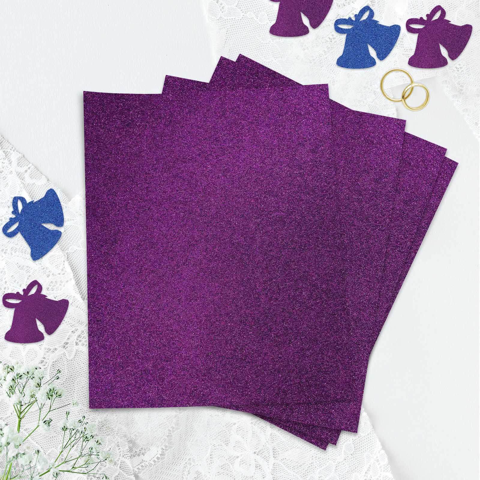 10 Pack Purple Self-Adhesive Glitter DIY Craft Foam Sheets 12"x10" - Image 15