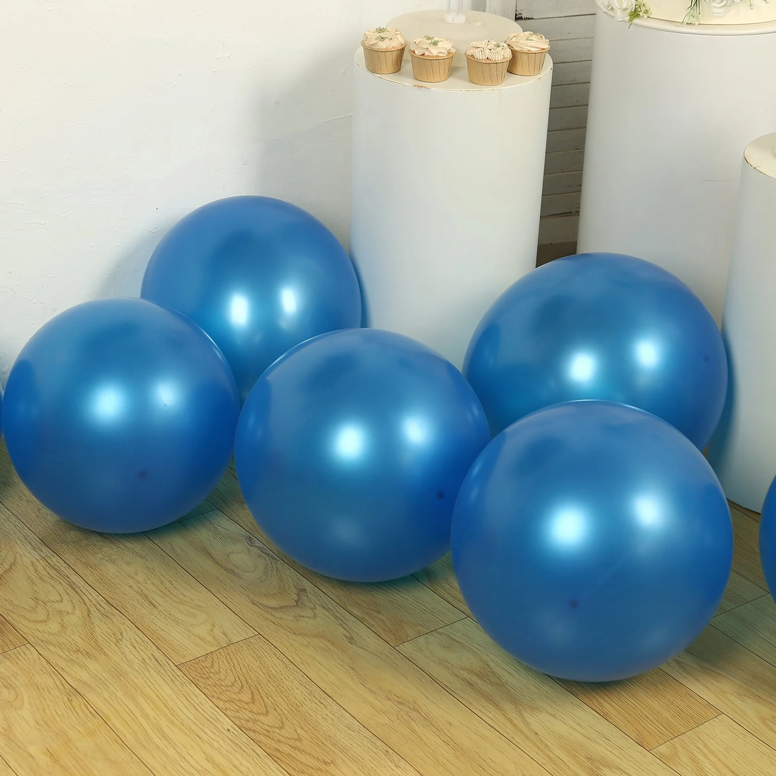 10 Pack Royal Blue Biodegradable Balloons, Eco-friendly Thickened Extra Strong Latex Helium Party Balloons - 18" - Image 8