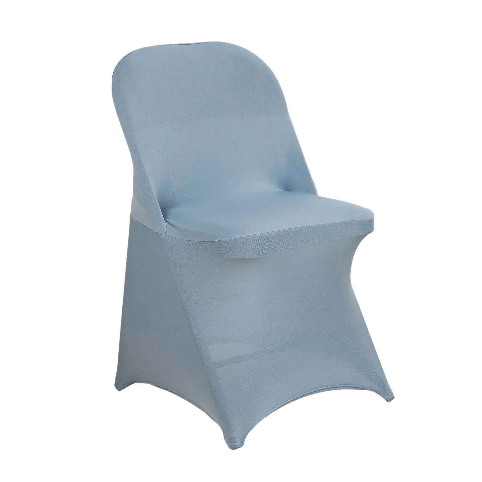 10 Pack Stretch Spandex Folding Chair Covers Dusty Blue - 160GSM Superior Durability with a Snug Fit Slipcovers - Image 7