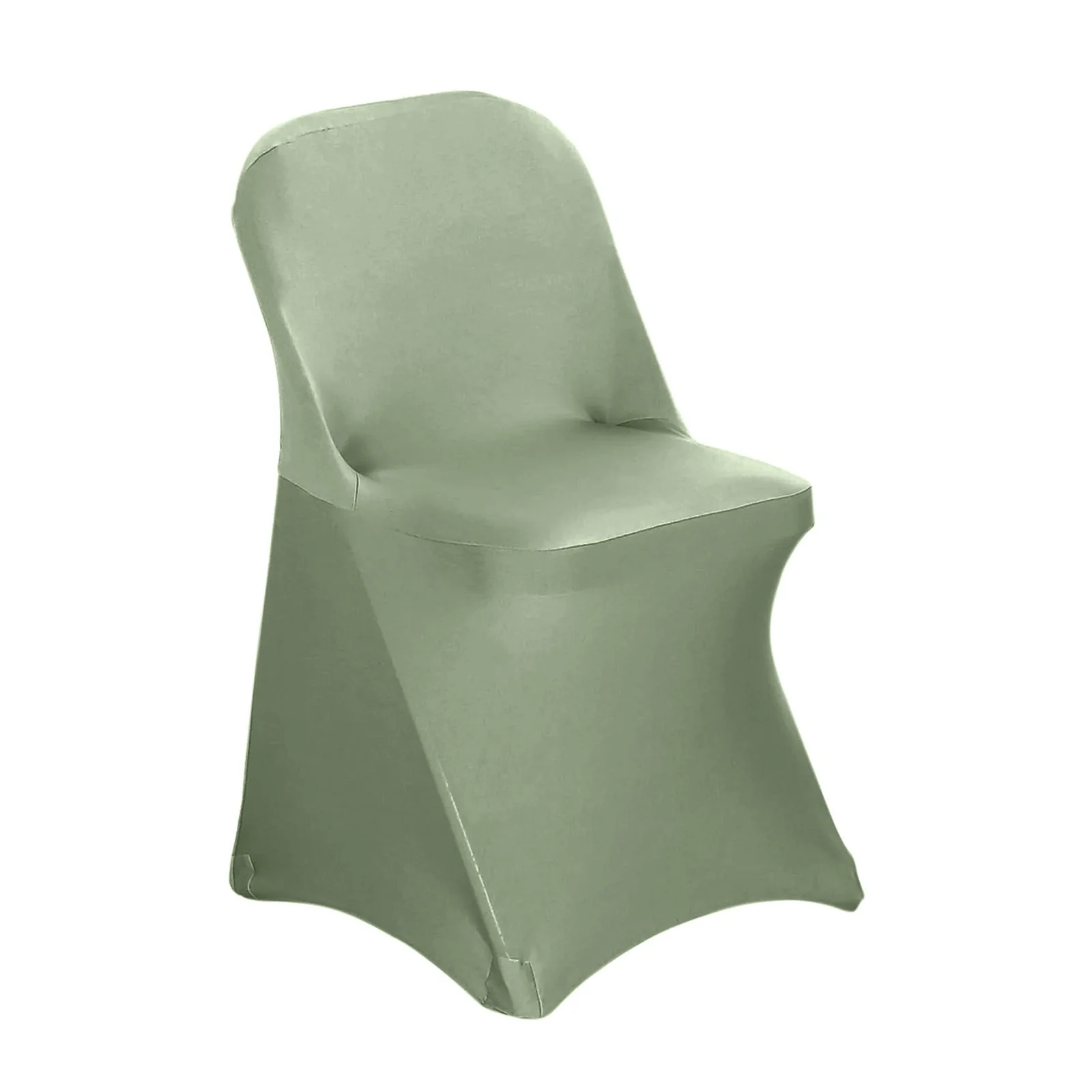 10 Pack Stretch Spandex Folding Chair Covers Dusty Sage Green - 160GSM Superior Durability with a Snug Fit Slipcovers - Image 8