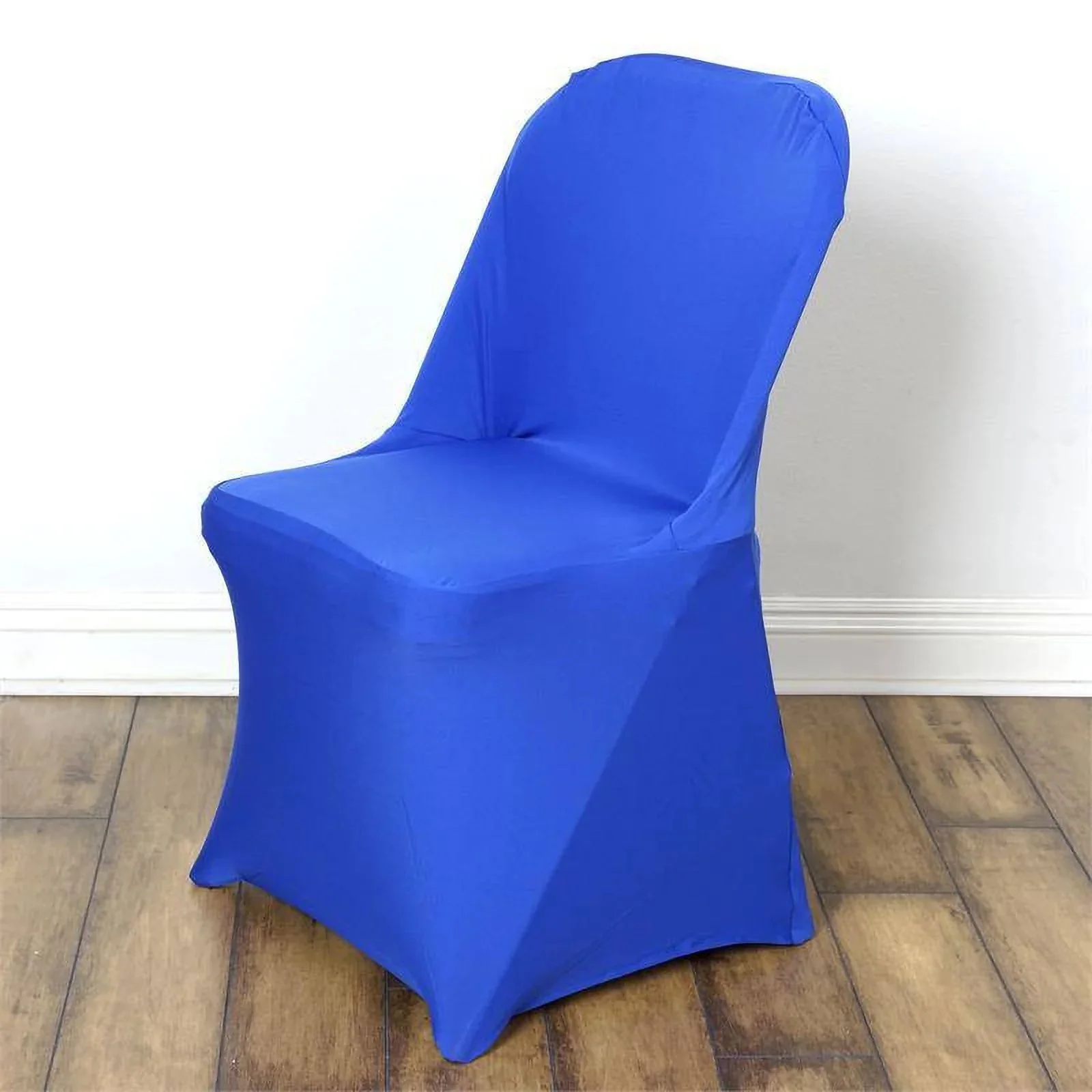10 Pack Stretch Spandex Folding Chair Covers Royal Blue - 160GSM Superior Durability with a Snug Fit Slipcovers - Image 2