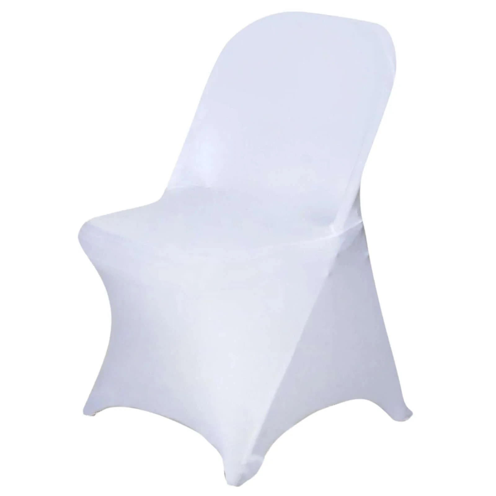 10 Pack Stretch Spandex Folding Chair Covers White - 160GSM Superior Durability with a Snug & Stylish Fit Slipcovers - Image 7