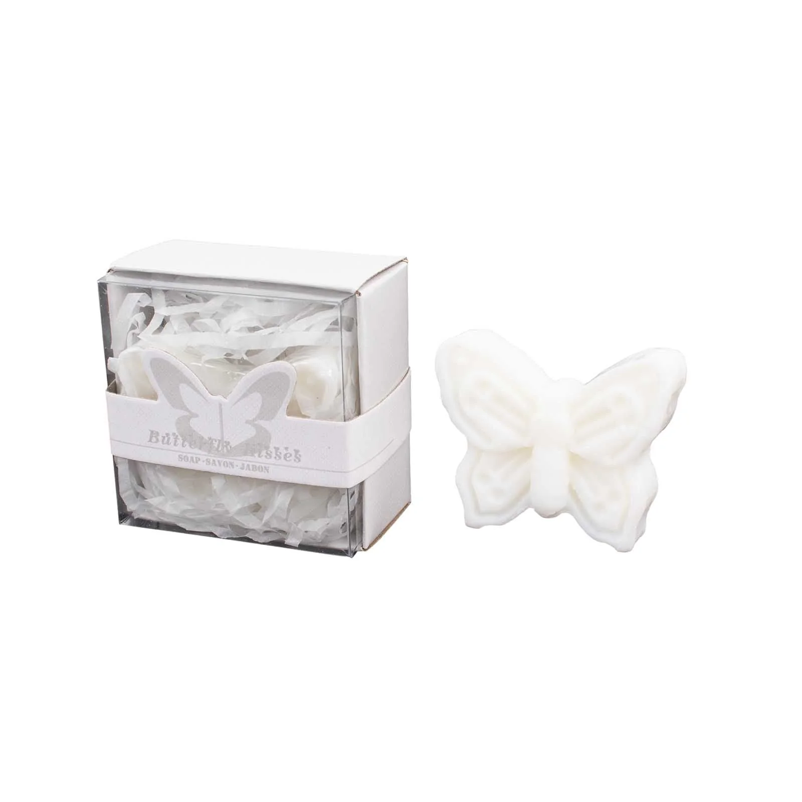 10 Pack White Butterfly Unscented Soap Party Favors with Gift Boxes, Pre-Packed Baby Shower Wedding Souvenirs - 2" - Image 7