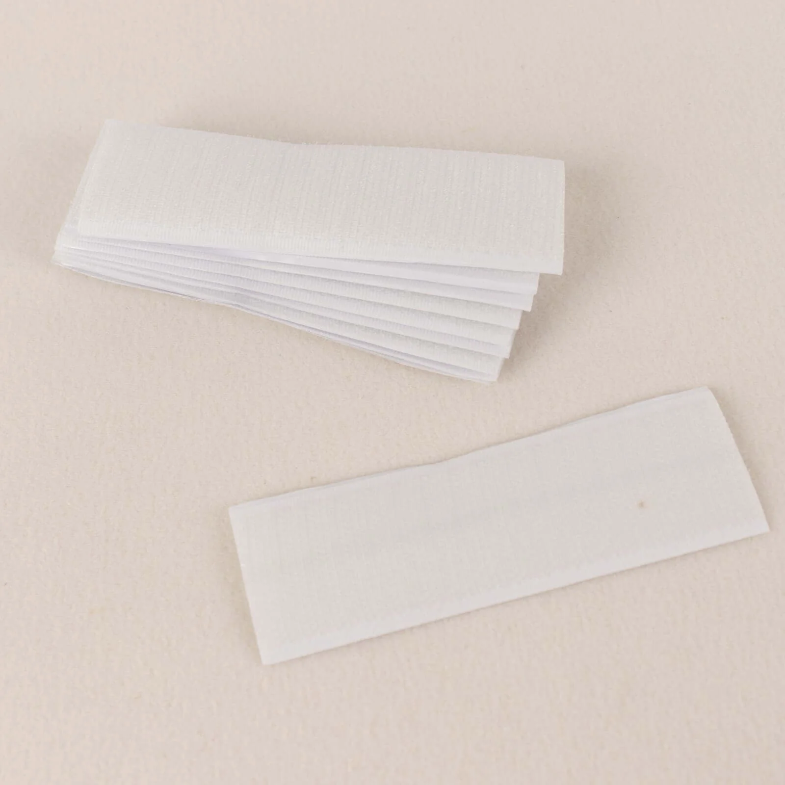 10 Pack White DIY Table Skirt Velcro Tapes, Double-Sided Waterproof Mounting Tape 1.4"x4.5" - Image 2
