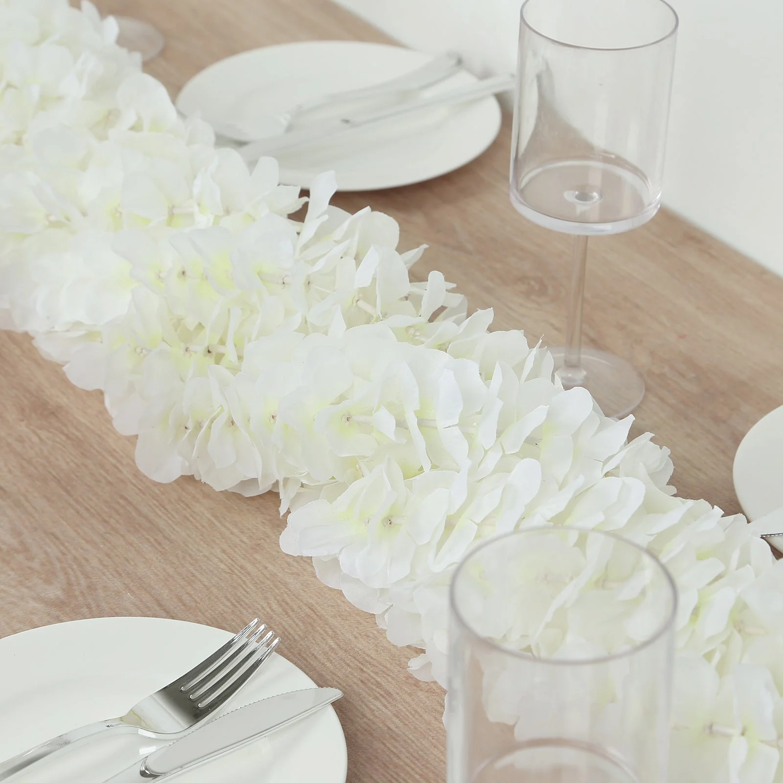10 Pack White Wisteria Vines Artificial Flower Garlands, Hanging Silk Flowers Wedding Arch Garden Wall Decor - 6.5ft - Image 9