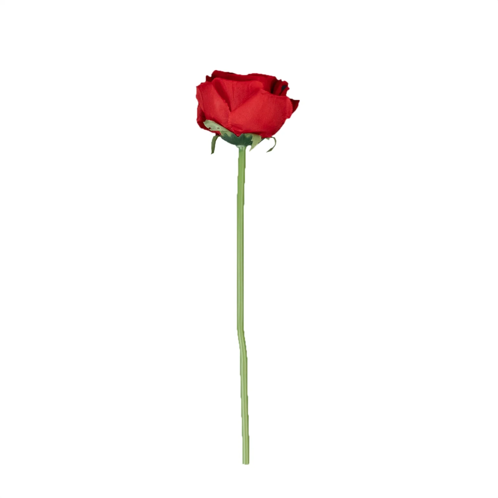 10 Pcs Red Silk Roses - Realistic 12" Artificial Flowers for Arrangements & Bouquets - Image 6