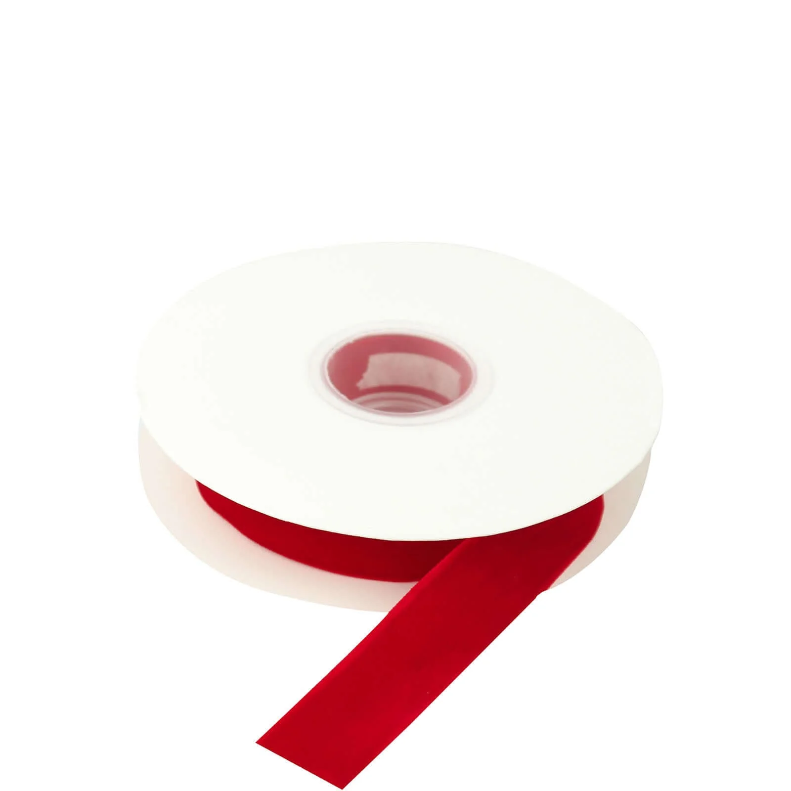 Red Velvet Single Faced Ribbon Spool, DIY Craft Supplies, Velvet and Nylon Ribbon Roll 10 Yards 1" - Image 7