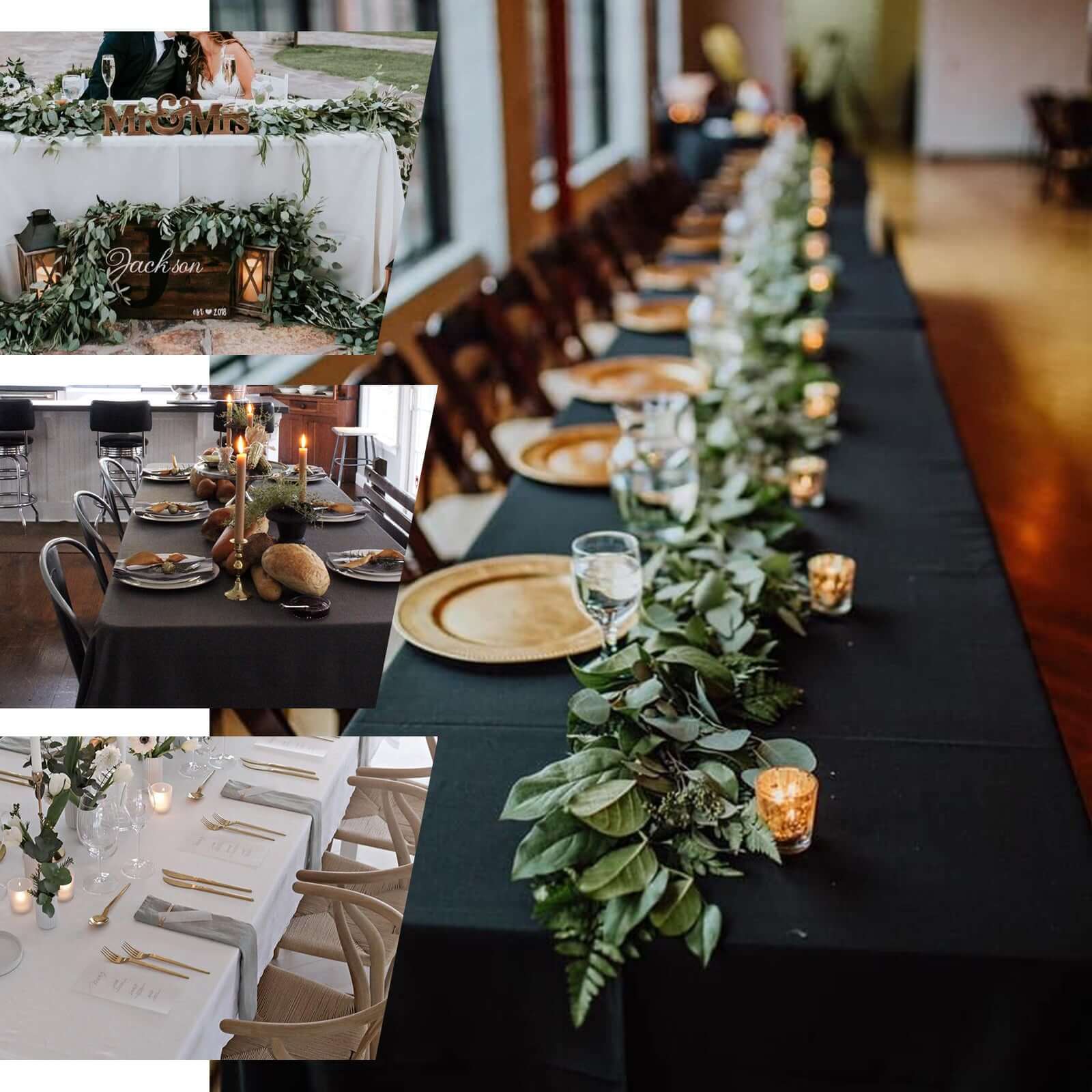 100% Cotton Rectangle Tablecloth 60"x126" White Linen - Soft & Breathable Table Cover for Stylish Tablescapes - Image 5