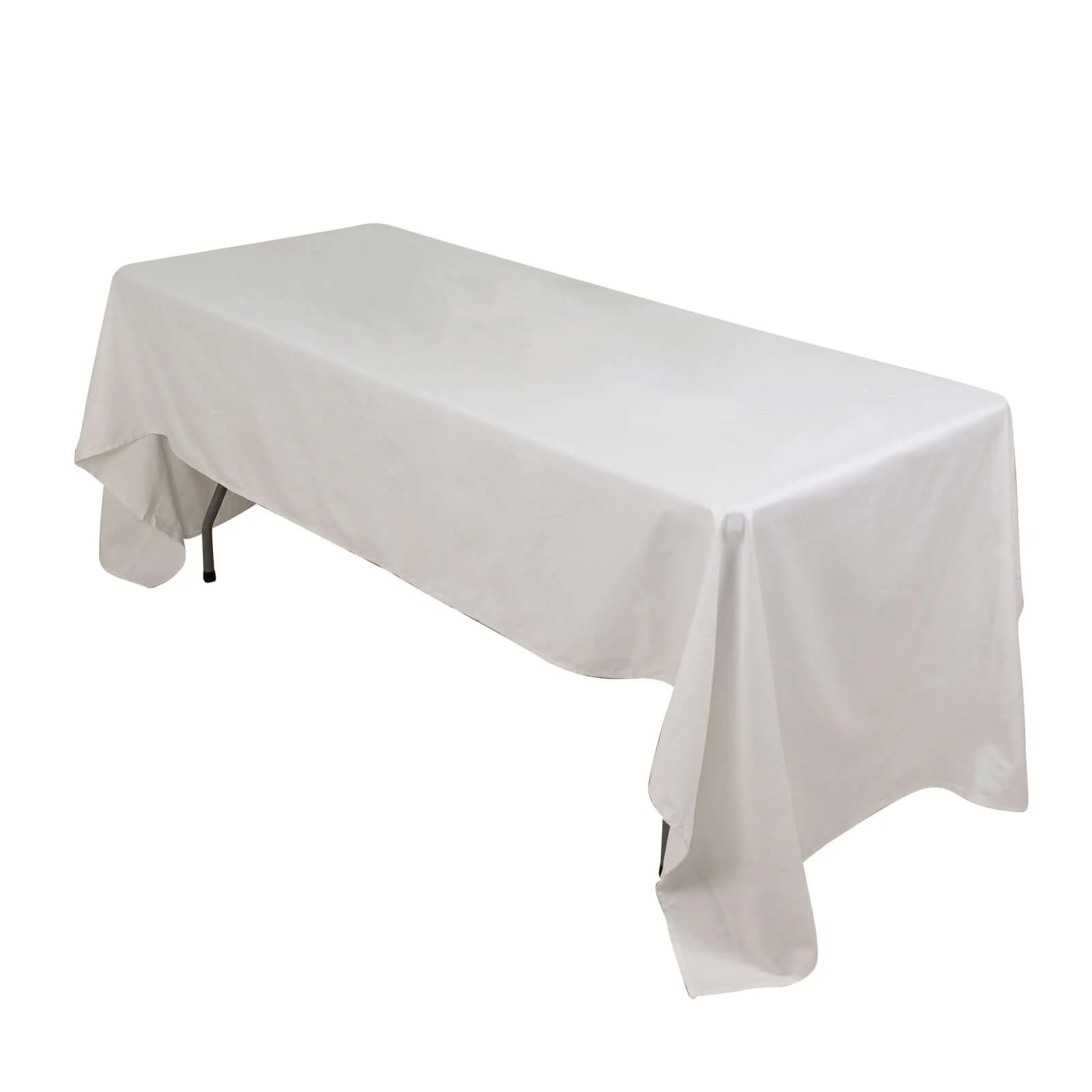 100% Cotton Rectangle Tablecloth 60"x126" White Linen - Soft & Breathable Table Cover for Stylish Tablescapes - Image 7
