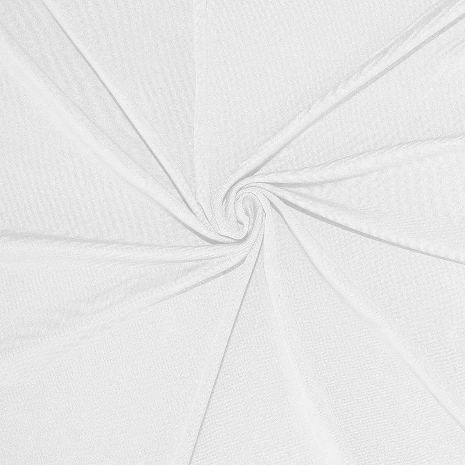 100% Cotton Rectangle Tablecloth 90"x132" White Linen - Soft & Breathable Seamless Table Cover - Image 8