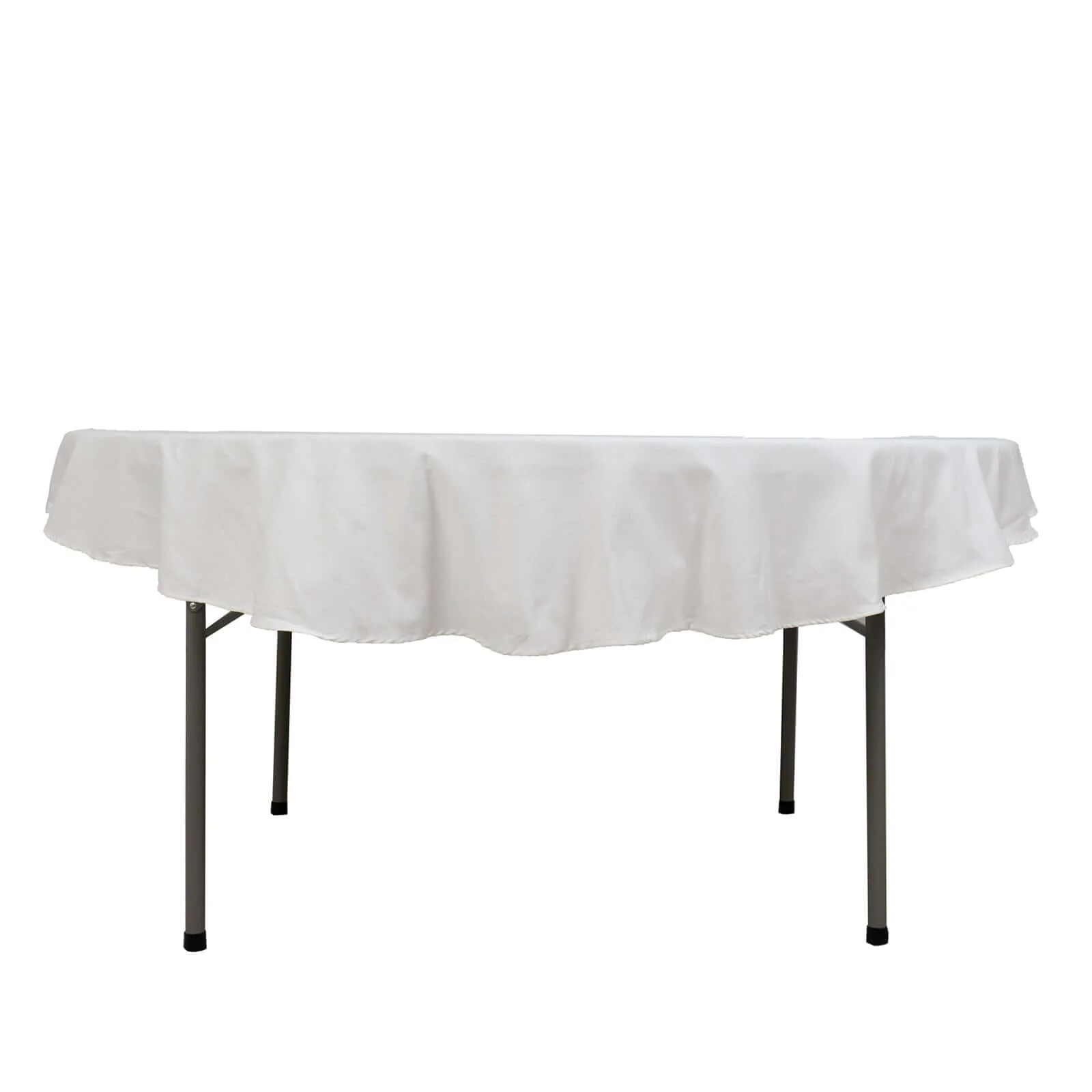 100% Cotton Round Tablecloth 70" White Linen - Soft & Breathable Table Cover for Stylish Tablescapes - Image 7