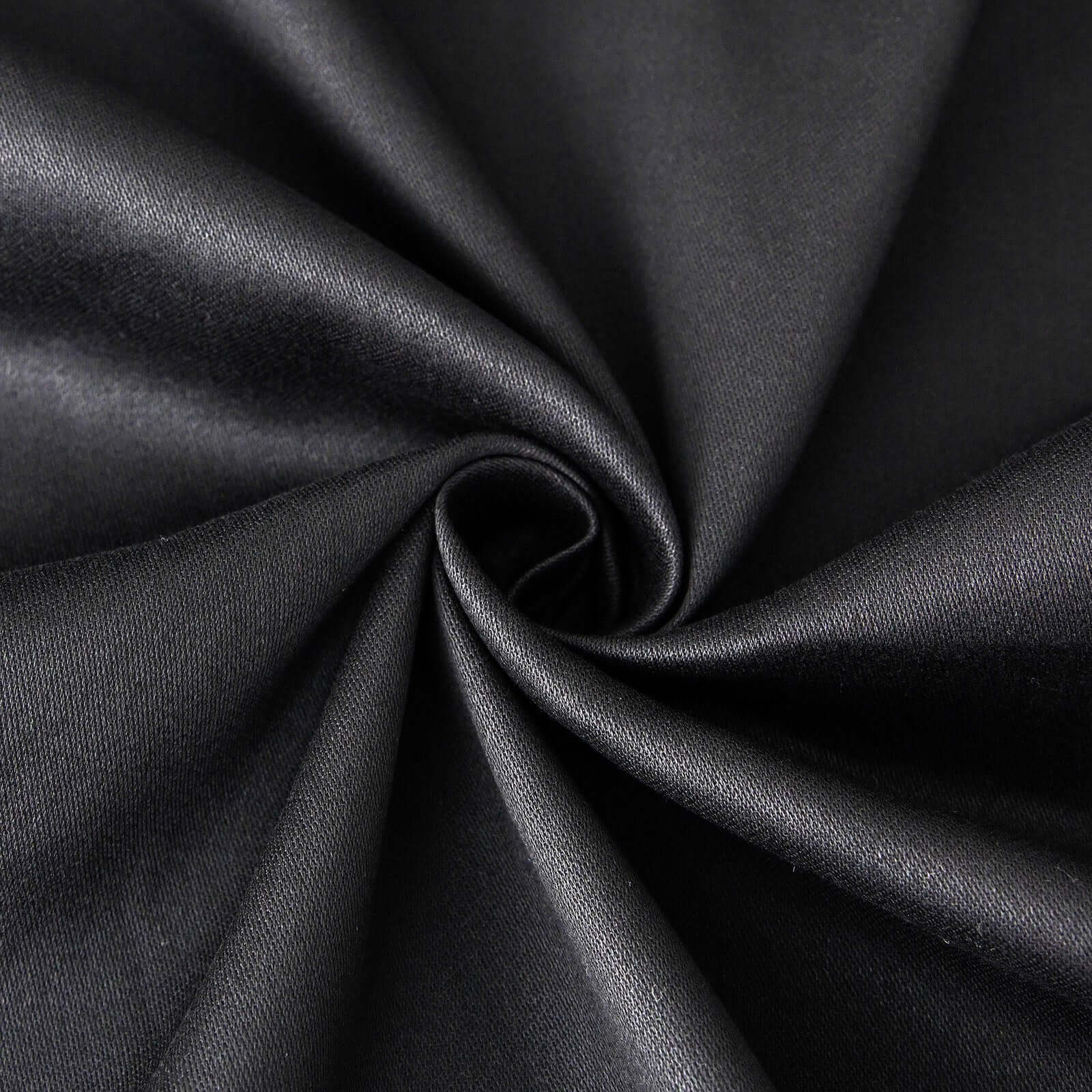 100% Cotton Square Table Overlay 54"x54" Black Linen - Soft & Breathable Table Topper - Image 4