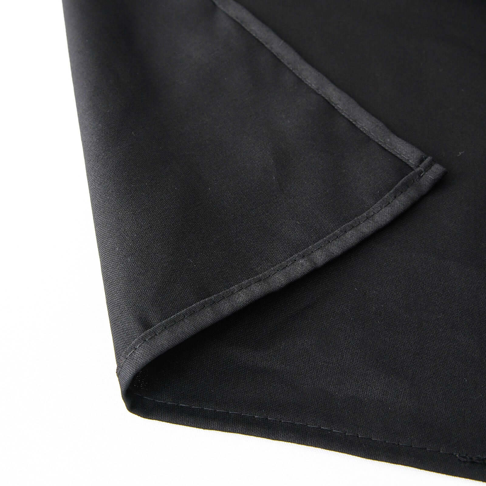 100% Cotton Square Table Overlay 54"x54" Black Linen - Soft & Breathable Table Topper - Image 5