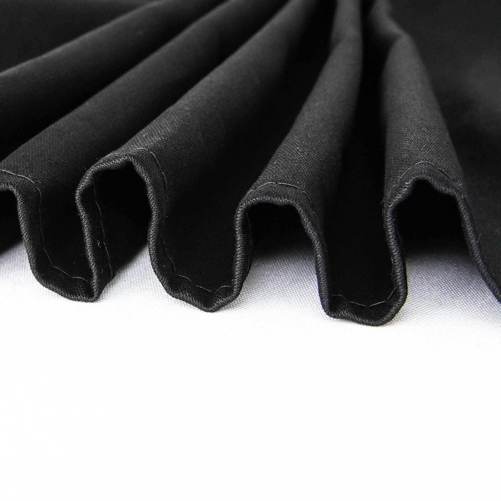 100% Cotton Square Table Overlay 54"x54" Black Linen - Soft & Breathable Table Topper - Image 6