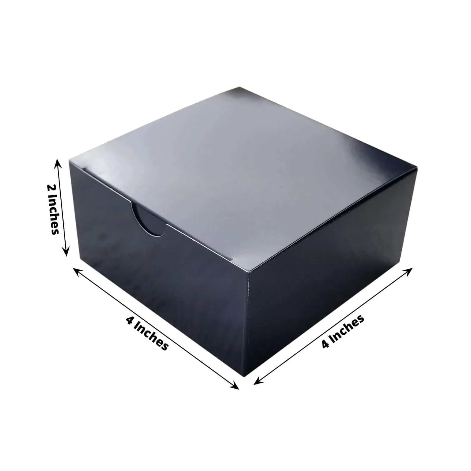 100 Pack Black Cake Cupcake Party Favor Gift Boxes, DIY 4"x4"x2" - Image 3