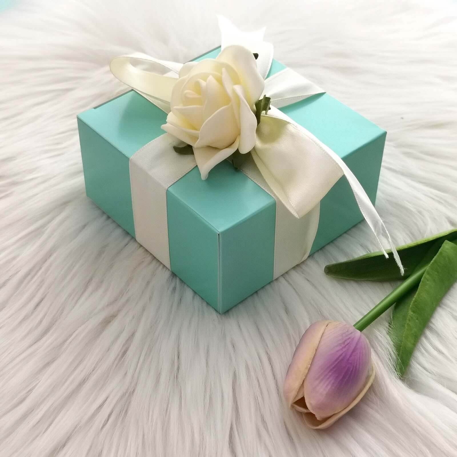 100 Pack Turquoise Cake Cupcake Party Favor Gift Boxes, DIY 4"x4"x2" - Image 2