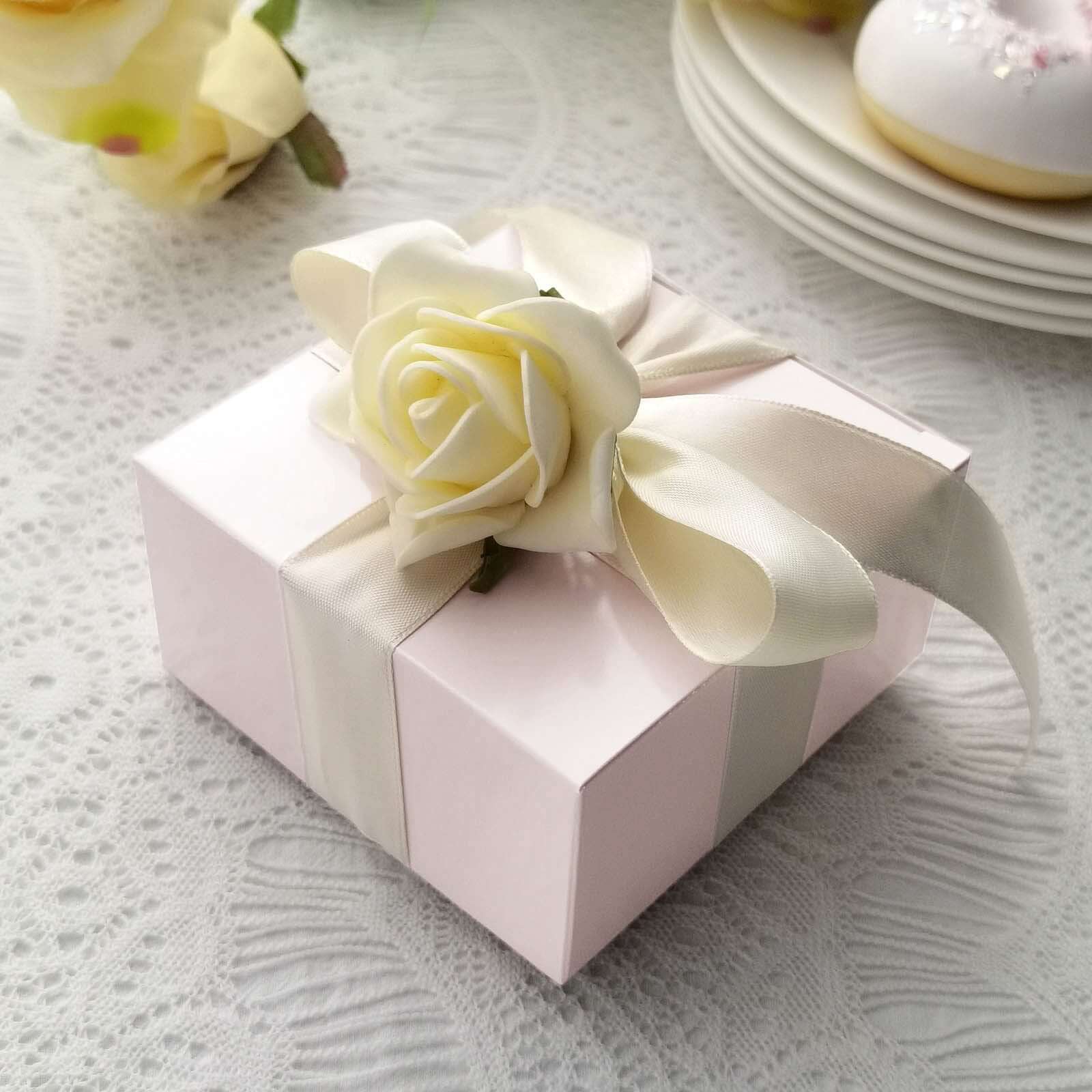 100 Pack Blush Cake Cupcake Party Favor Gift Boxes, DIY 4"x4"x2" - Image 7