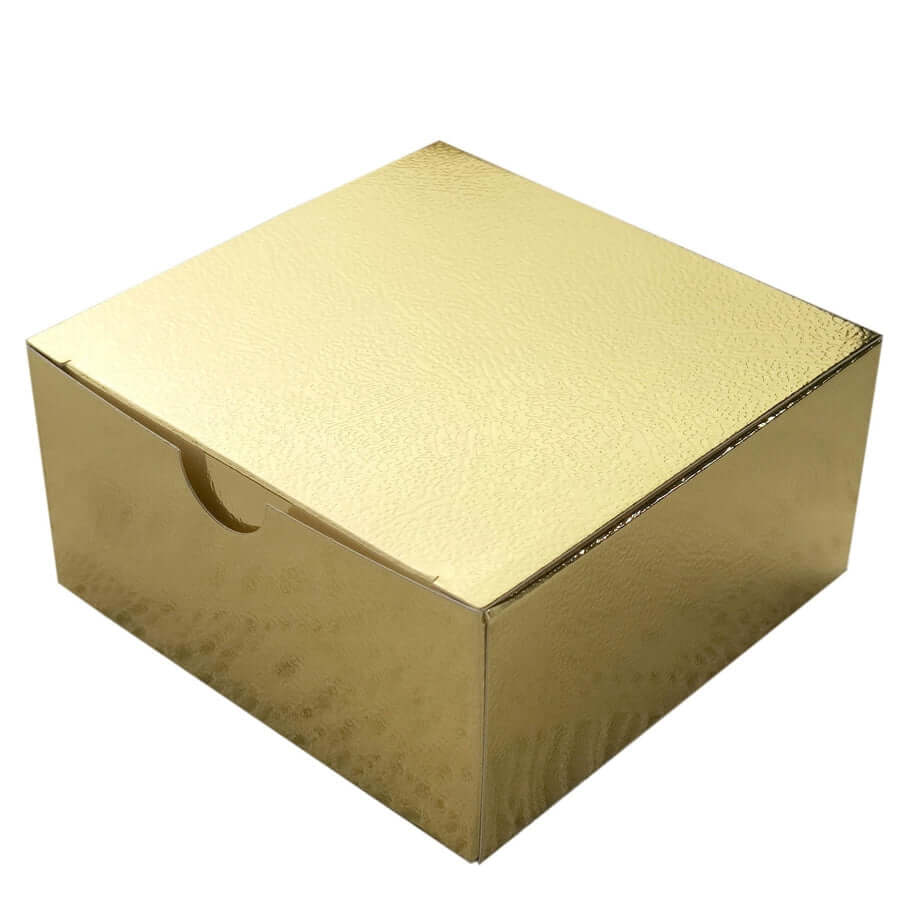 100 Pack Gold Cake Cupcake Party Favor Gift Boxes, DIY 4"x4"x2" - Image 6