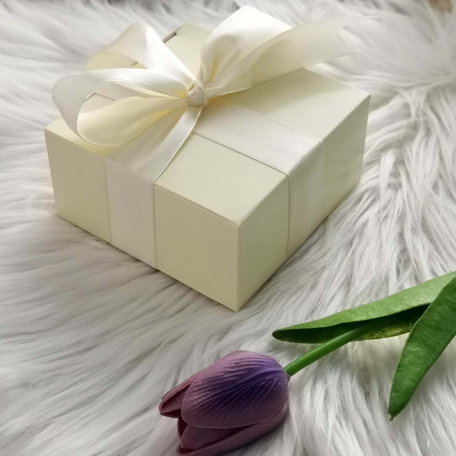 100 Pack Ivory Cake Cupcake Party Favor Gift Boxes, DIY 4"x4"x2" - Image 2