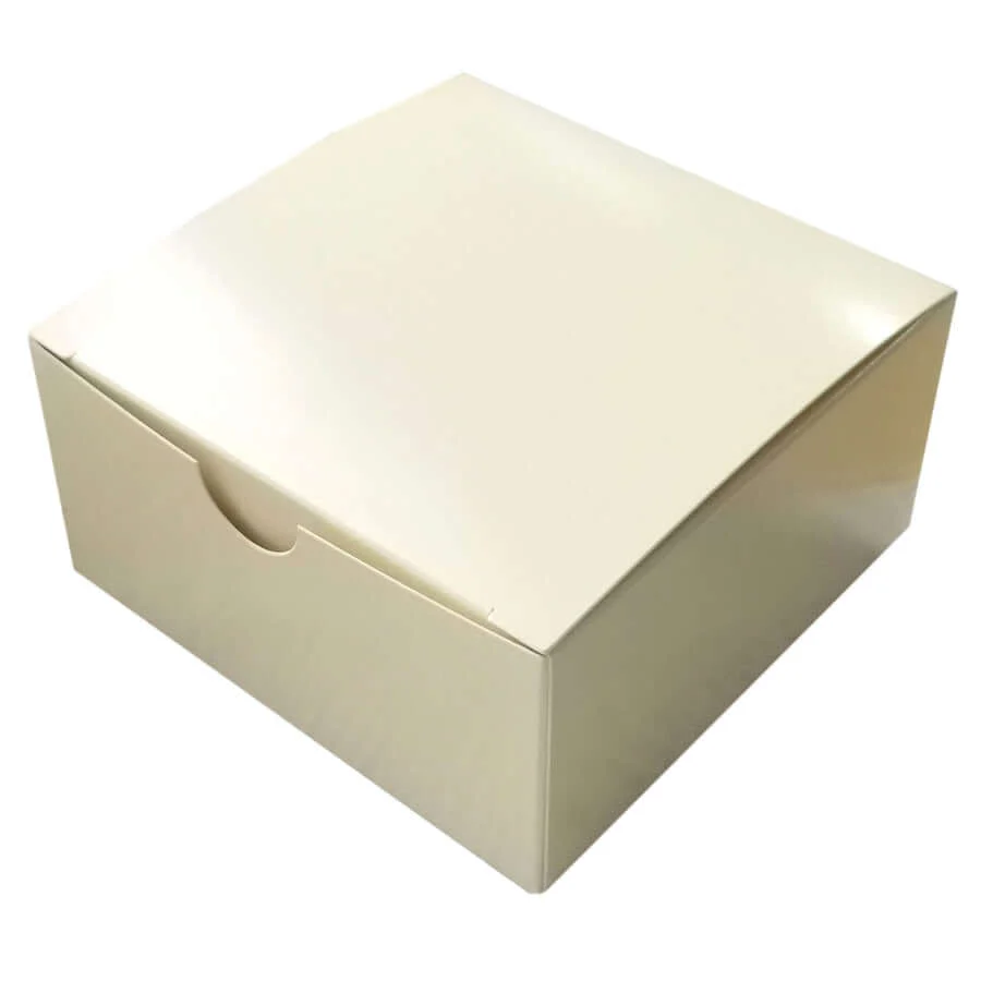 100 Pack Ivory Cake Cupcake Party Favor Gift Boxes, DIY 4"x4"x2" - Image 6