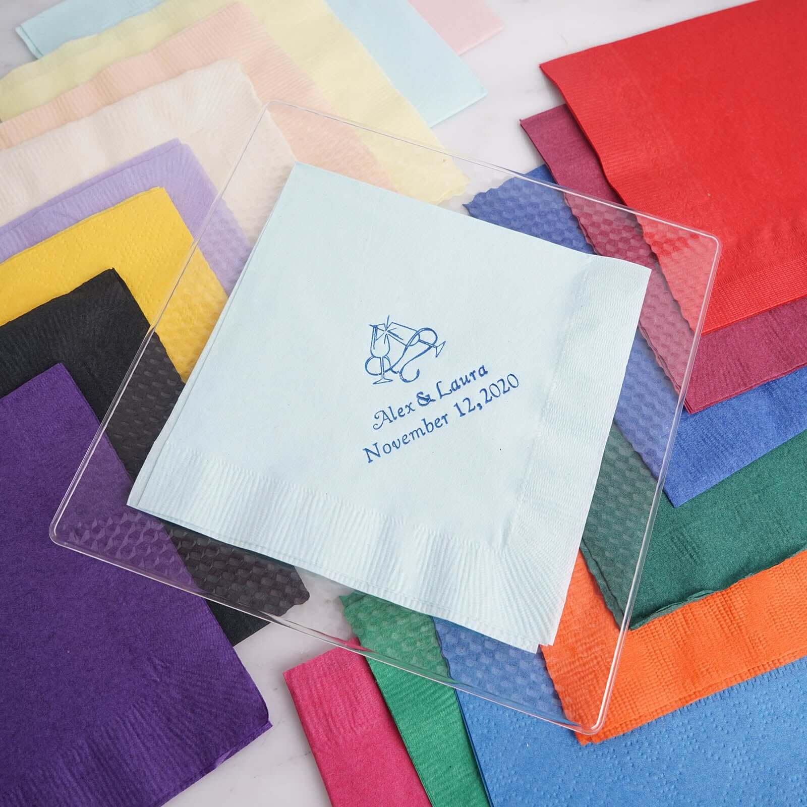 100-Pack Paper Cocktail Napkins Personalized Large Emblem - Custom Napkins for Special Occasions - Image 8