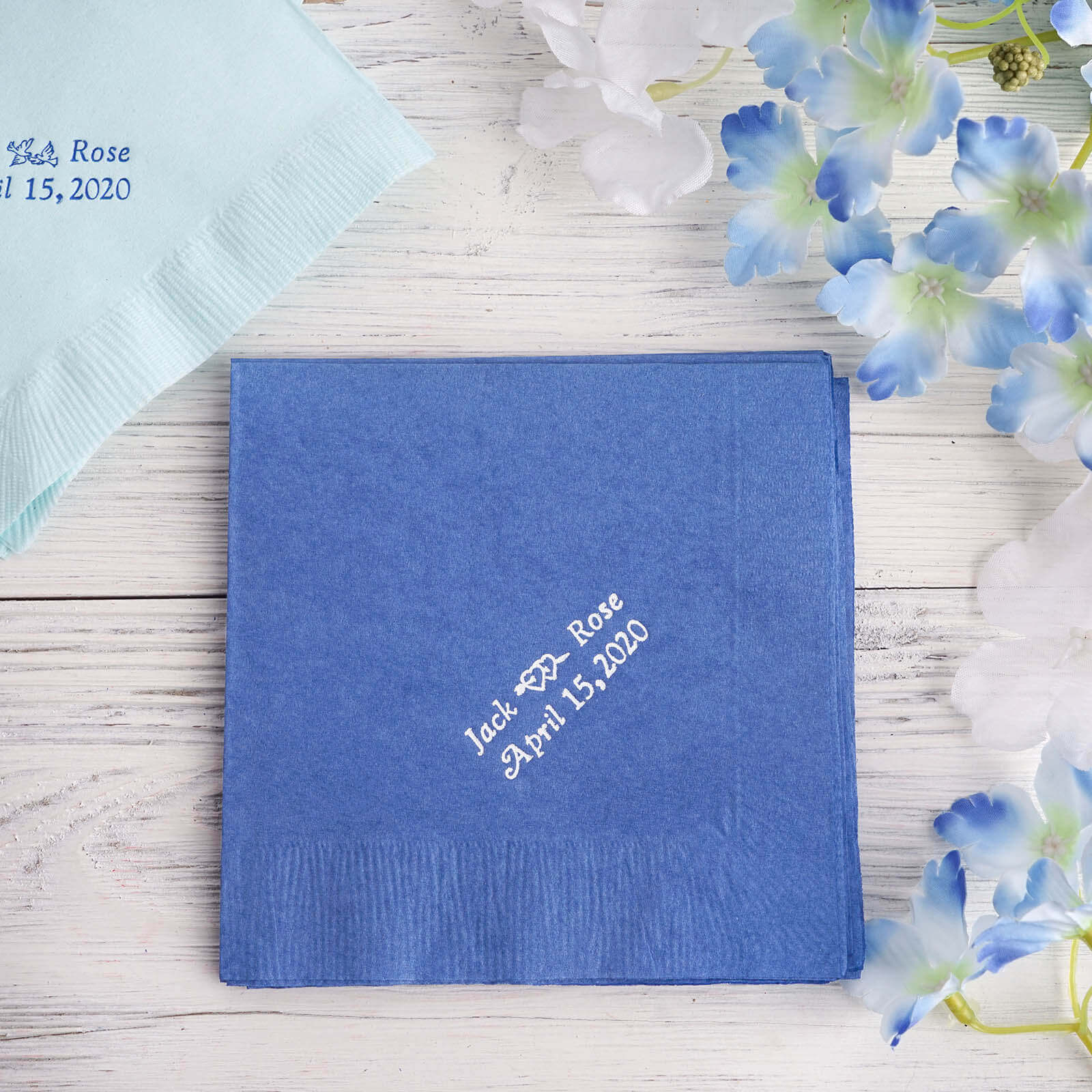 100-Pack Paper Cocktail Napkins Personalized Monogram - Custom Napkins for Parties - Image 3